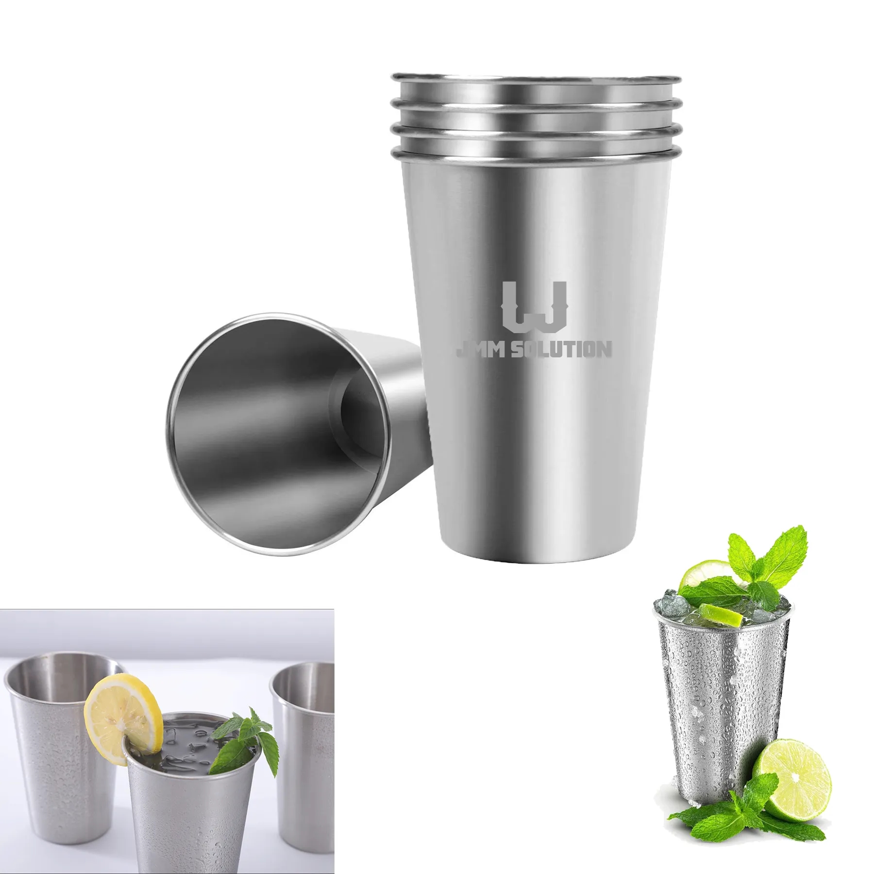 16 Oz Reusable Stainless Steel Tumbler 1