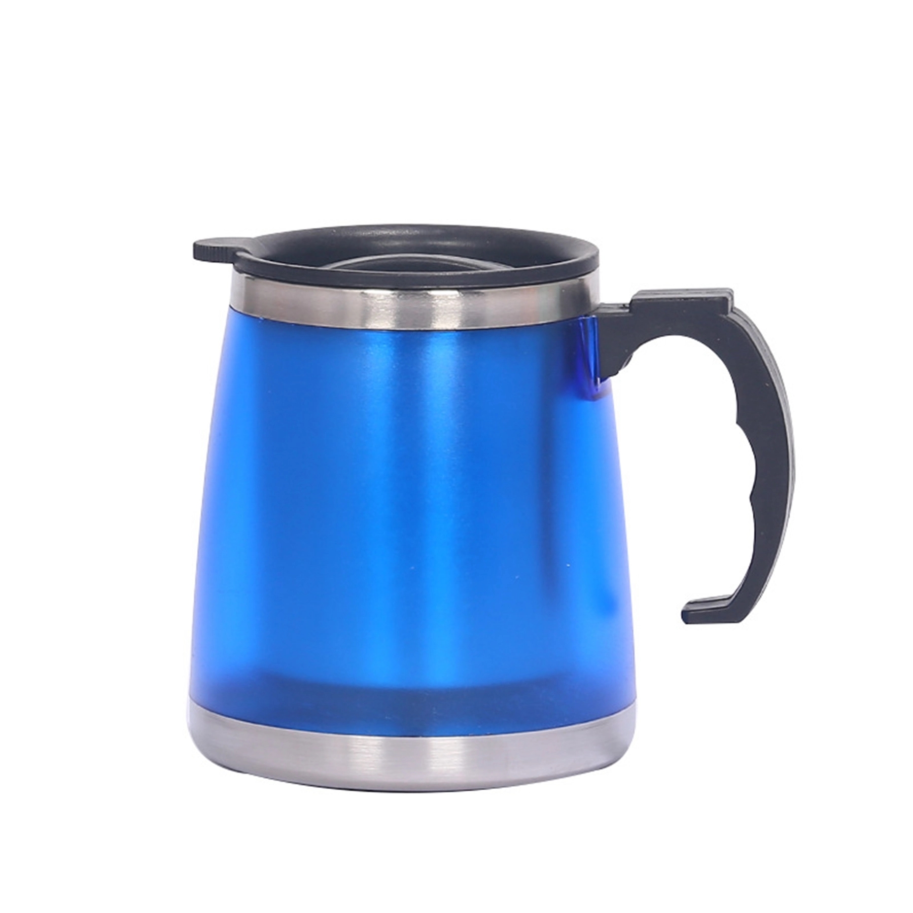 15 Oz. Outer Plastic Inner Stainless Steel Cup with Handle 4