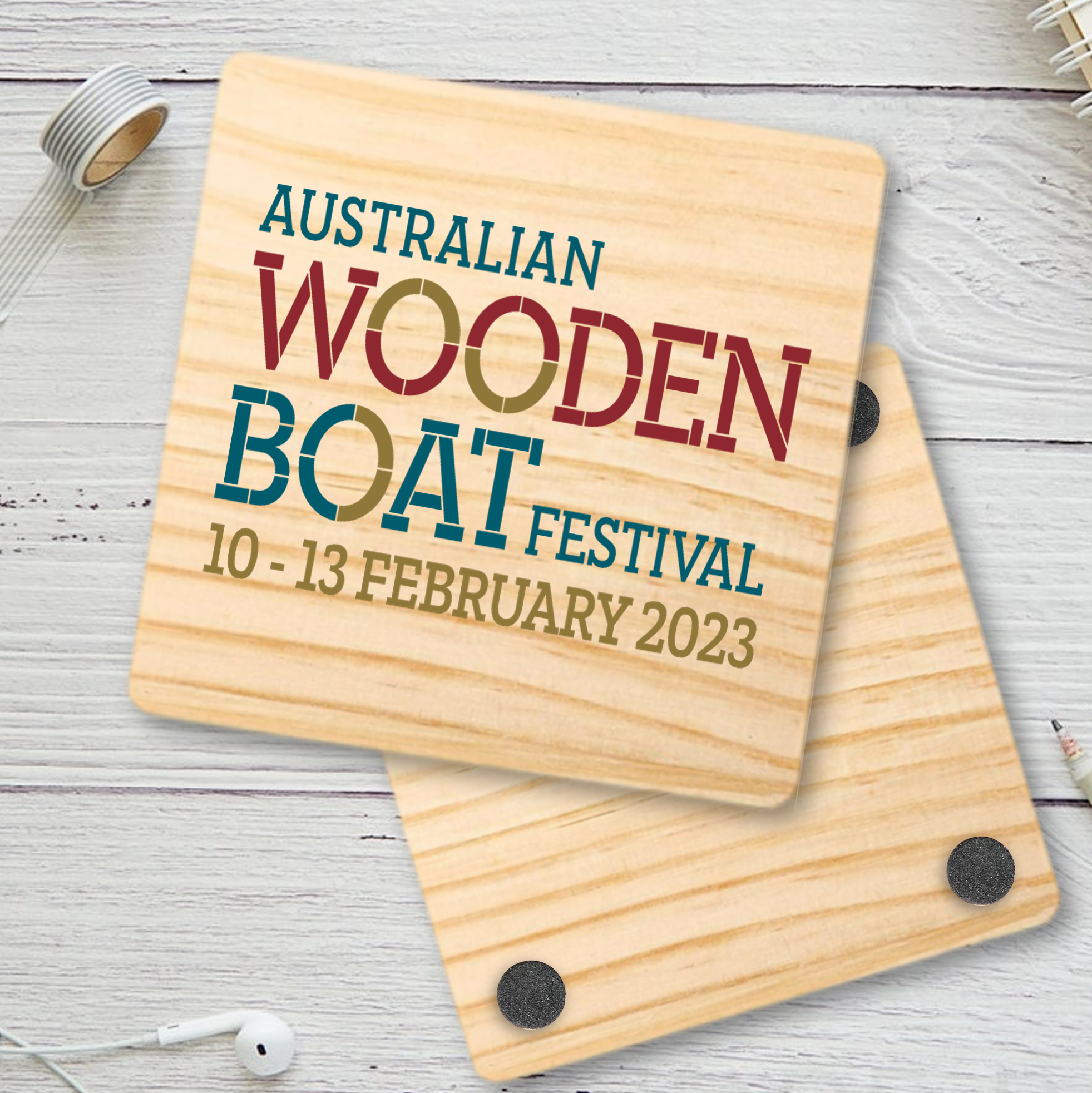 Square Wood Coaster 4