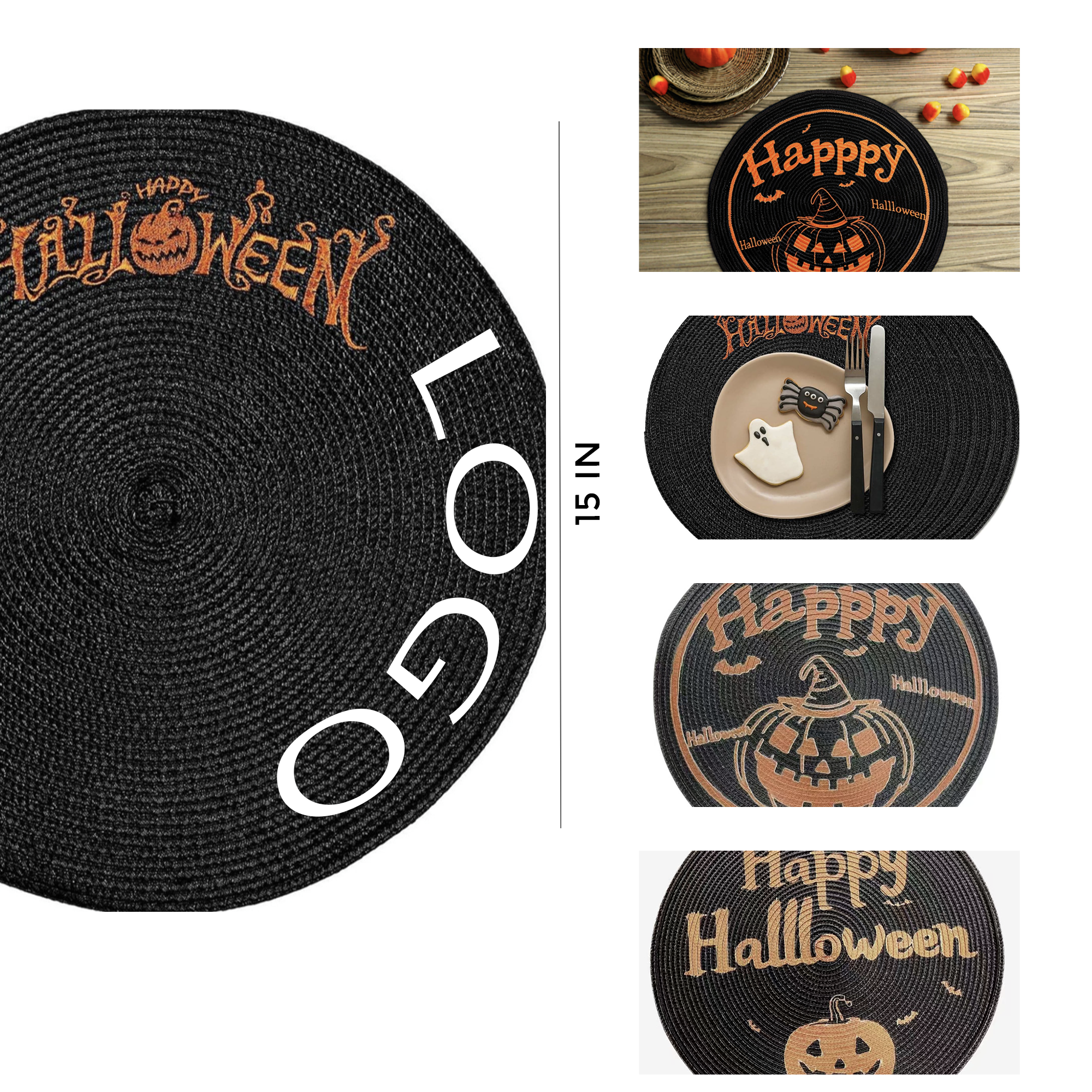 MOQ 50 PCS Halloween Table Mat 3