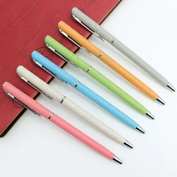 Slim Wheat Straw Ballpoint Pen 5