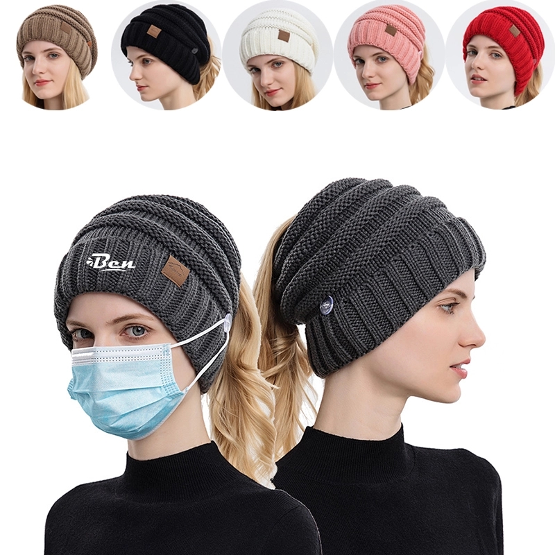 Winter Beanie Visor & Earflaps For Men Outdoor Fleece Hat 1