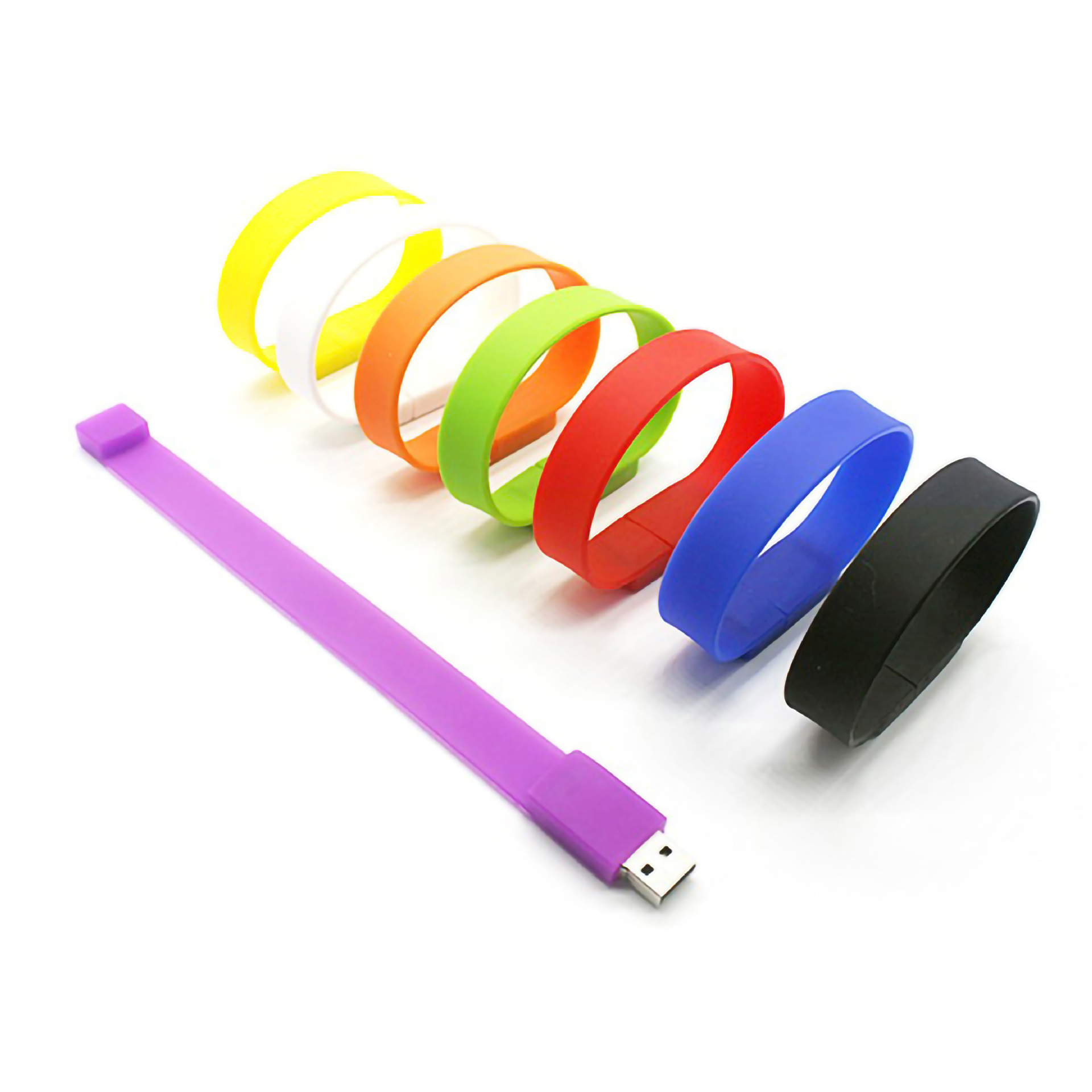 Silicone USB Flash Drive Wristband Bracelet (512MB) 4