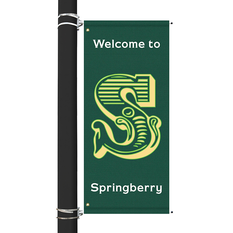 60" x 30" Custom Sunbrella™ Avenue Banner-3 Color Imprint 8
