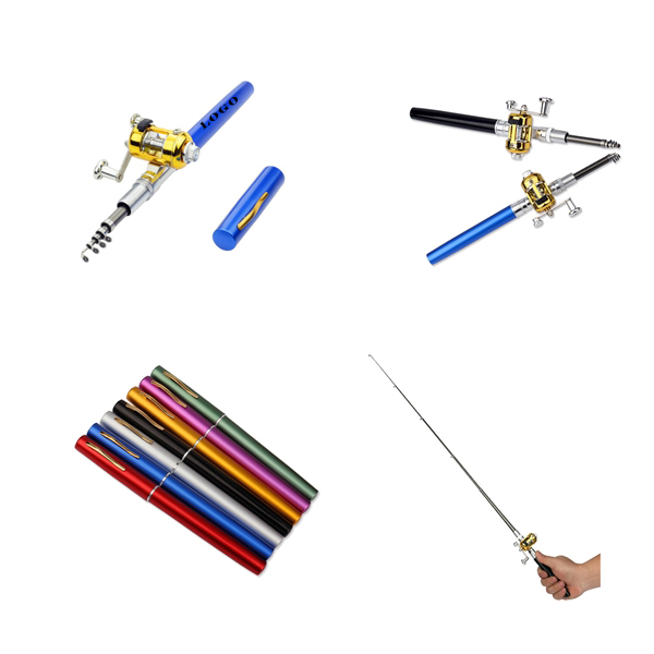 Telescopic Pocket Pen Fishing Rod Set 1