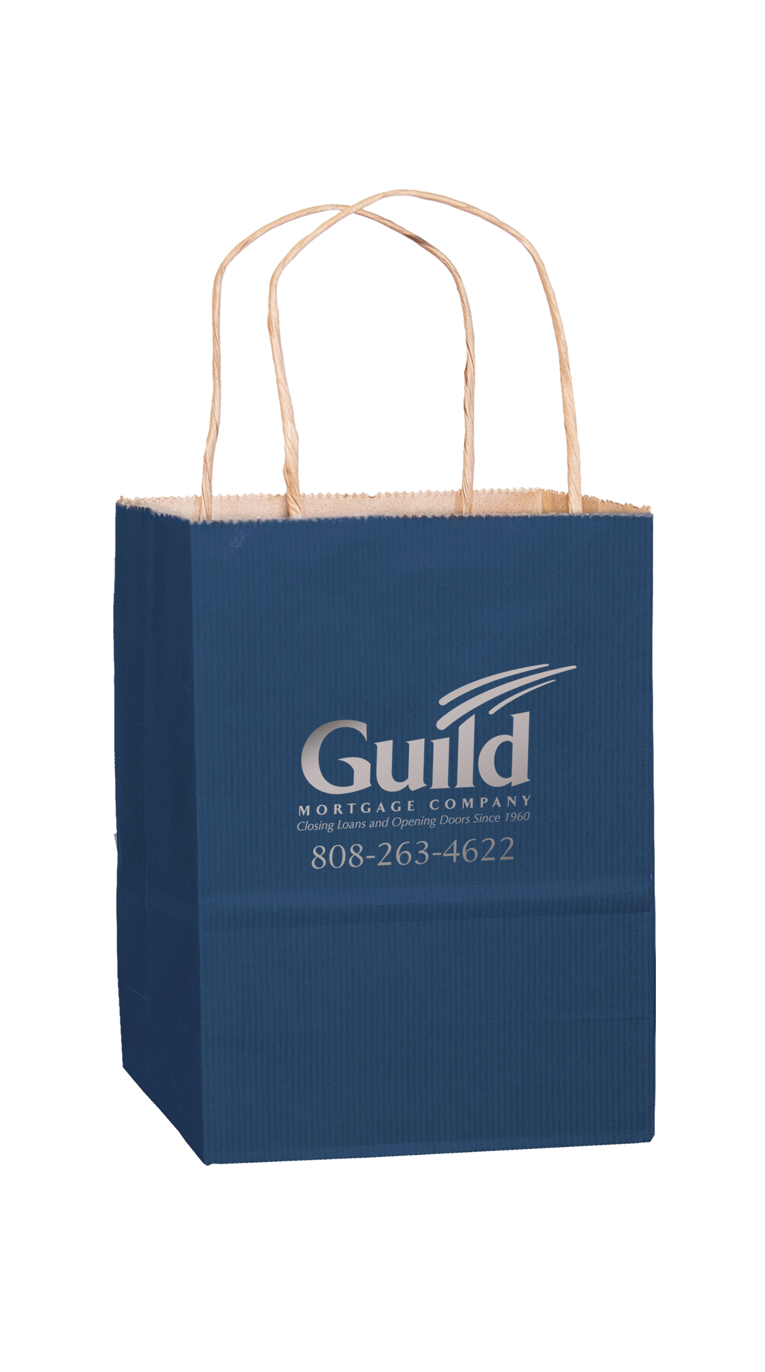 Matte Color Paper Shopper with Twisted Paper Handles 1