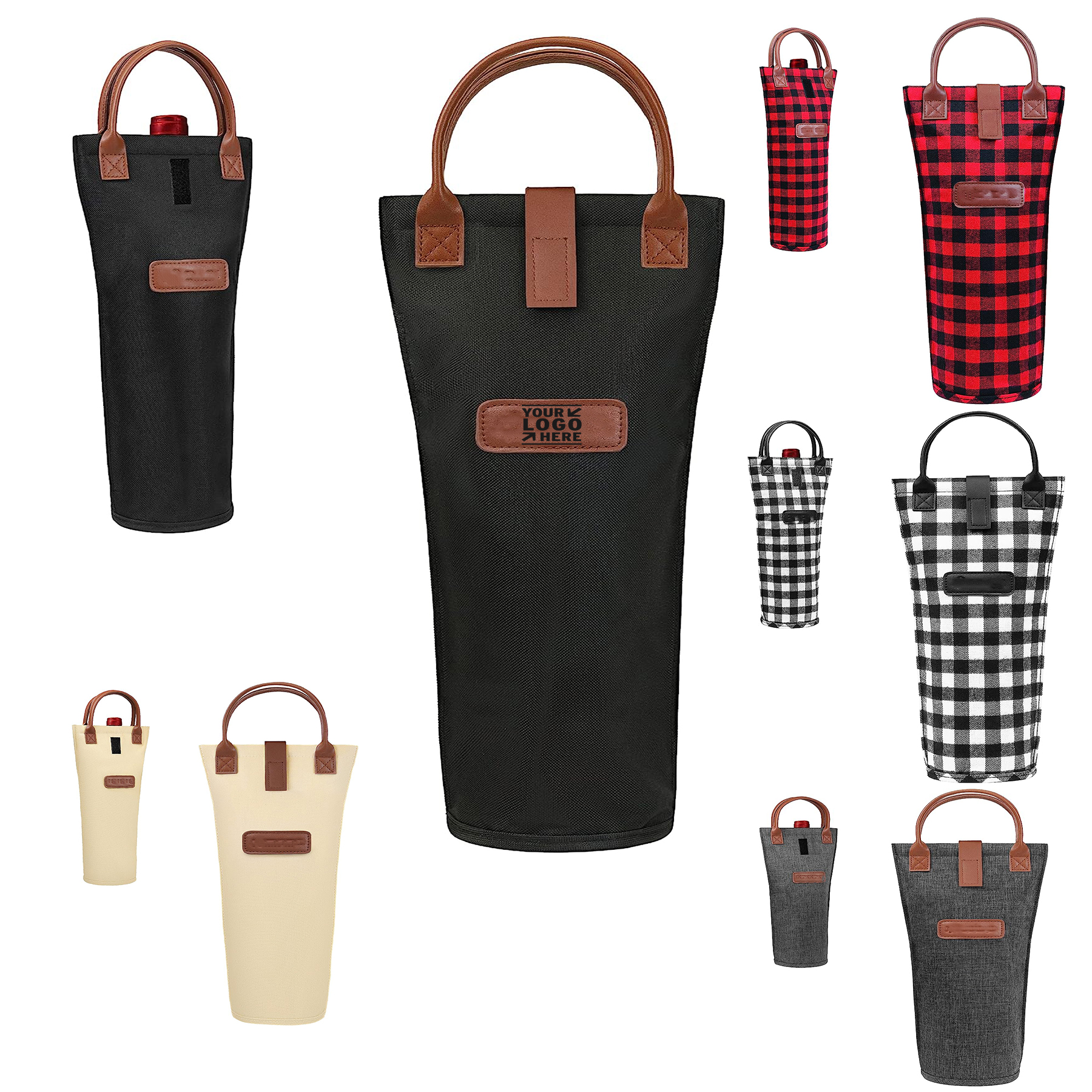 Insulated Travel Single Bottle Carrier Tote Wine Bag 2