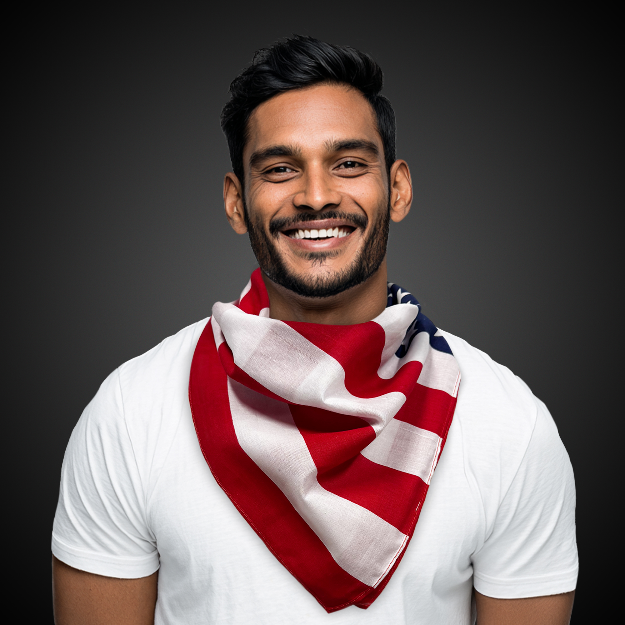 US Flag Bandana 22" x 22" 2