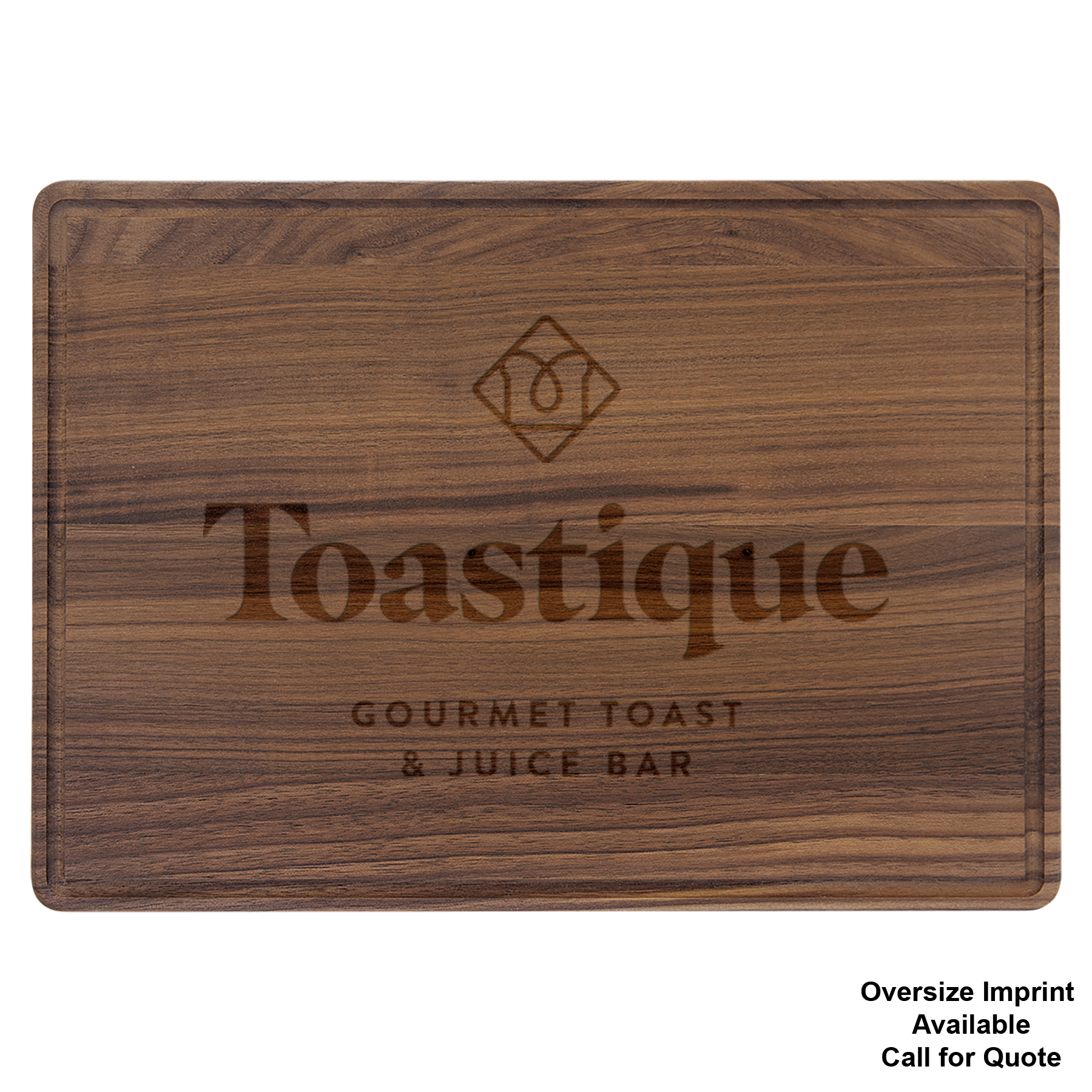 13" x 9" Walnut Cutting Board with Juice Groove 5