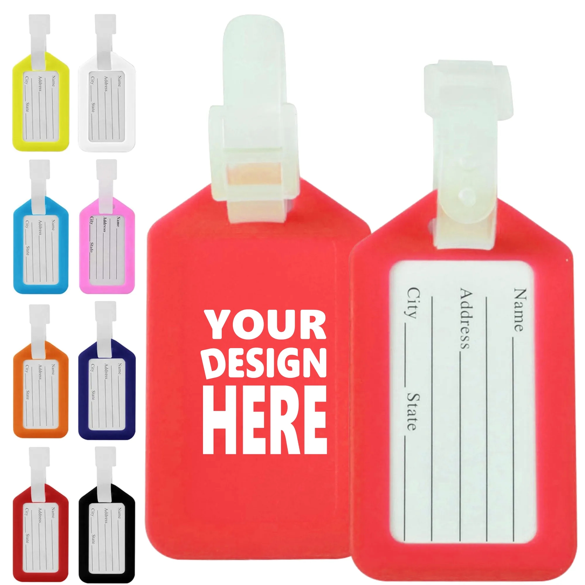 Water-Resistant Luggage Tags with Strap 3