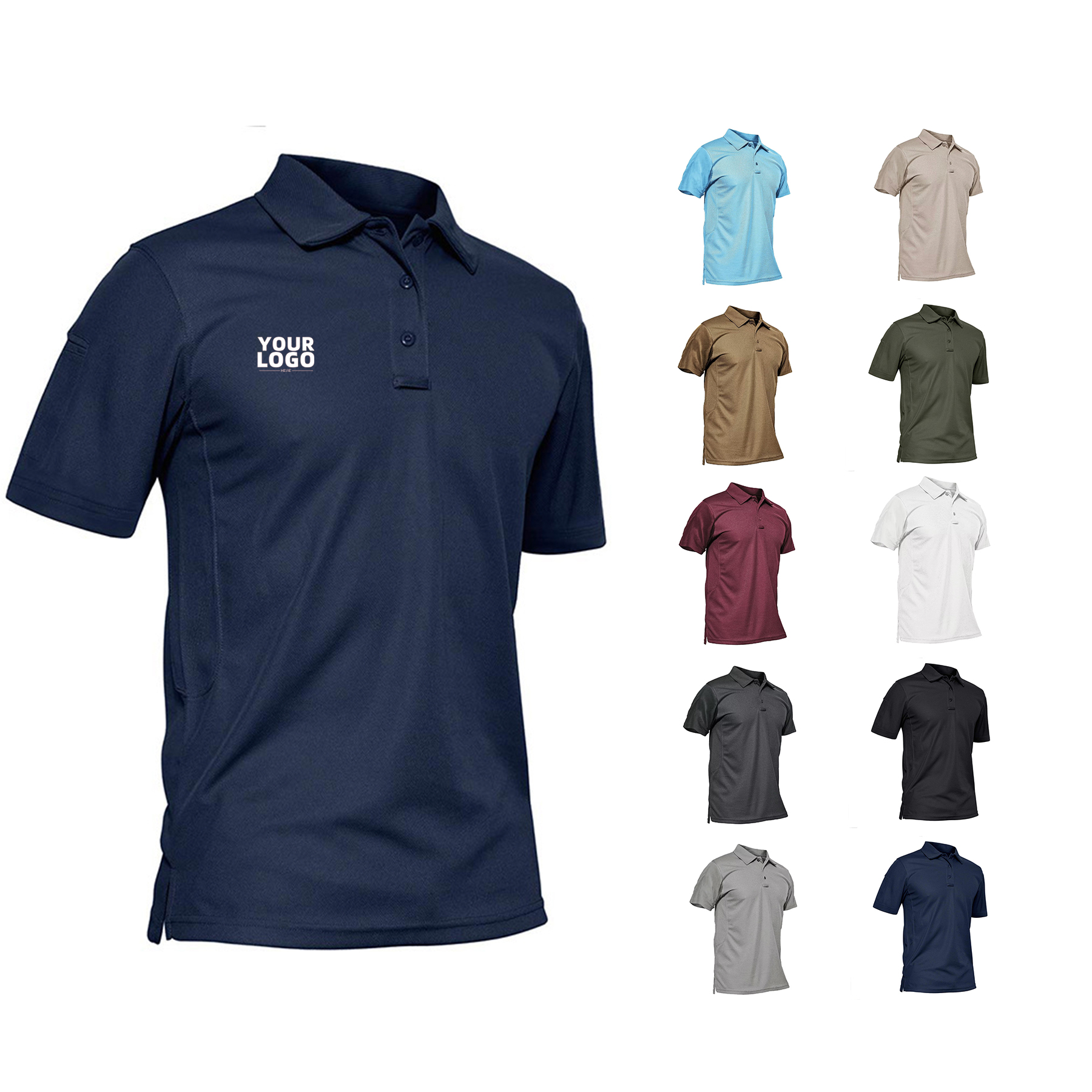 Men's Short Sleeve Polo Shirt 2