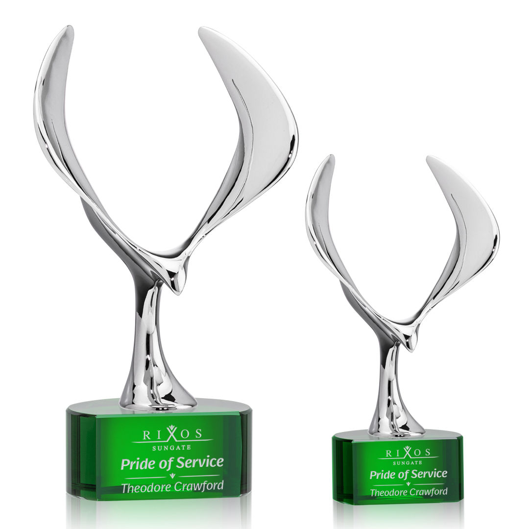 Maverick Eagle Award on Paragon Base - Green 6