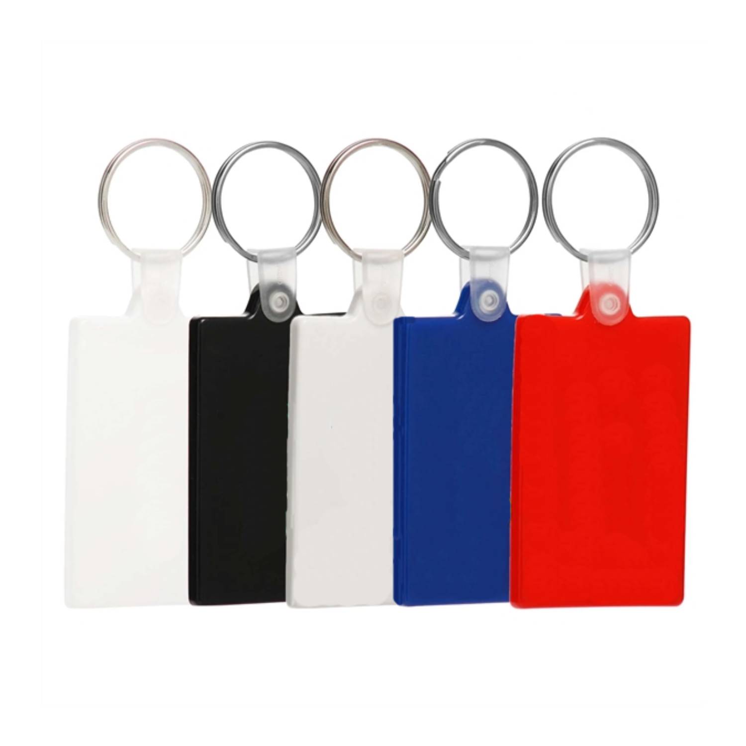 Rectangle Soft Plastic Keychain 2