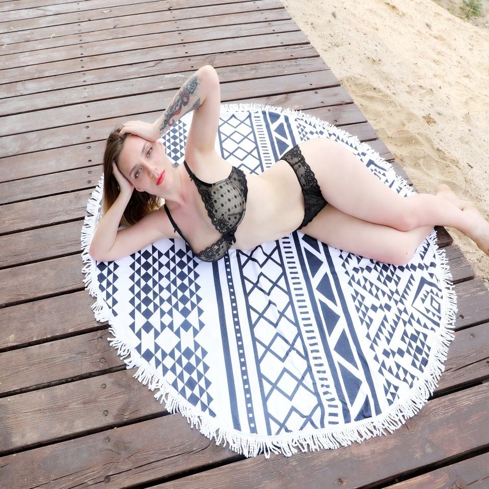 60" Round Beach Towel 2