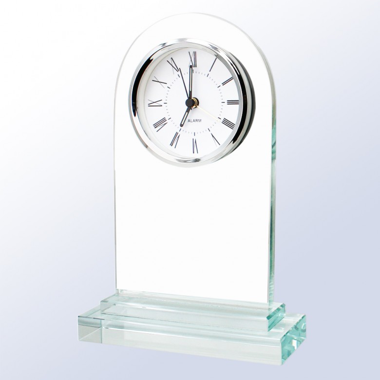 ARCHED GLASS DESKTOP CLOCK 2