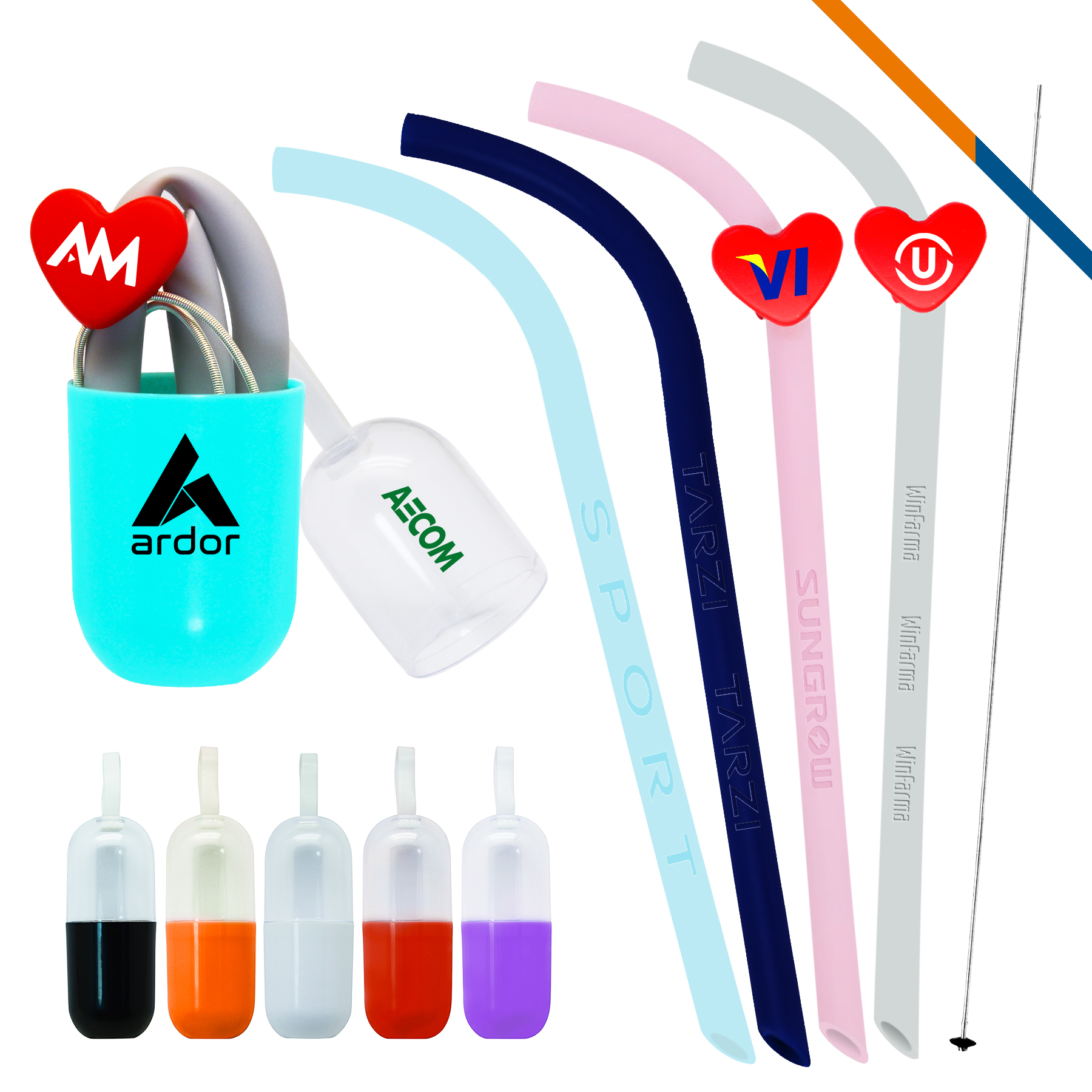 Love Straw Kit, custom straw with logo imprint 3