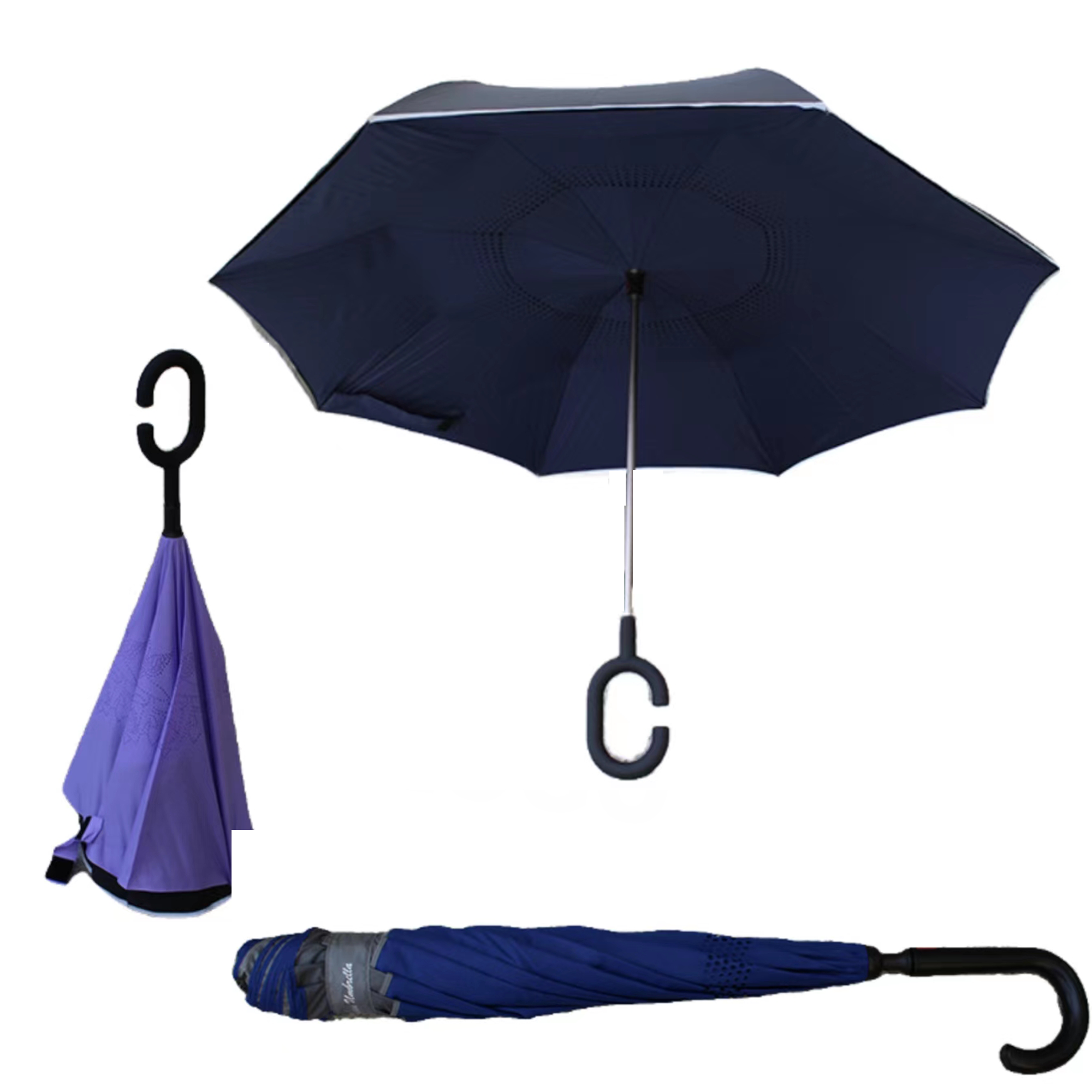 Reversed C-shaped Umbrella 50pcs 1