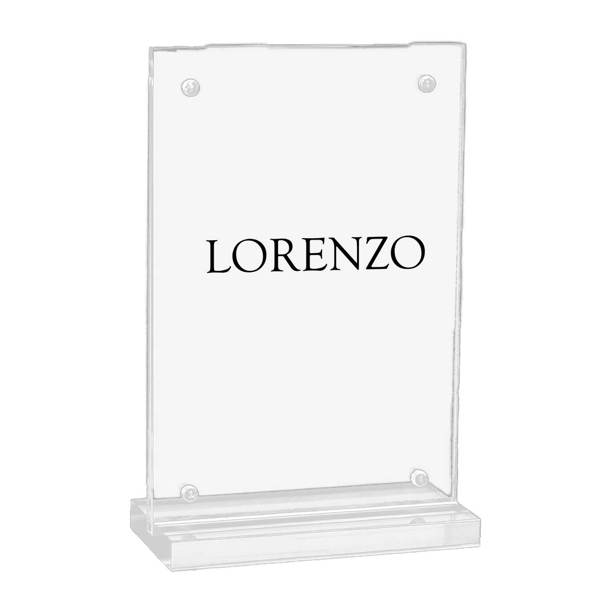 Acrylic menu clip