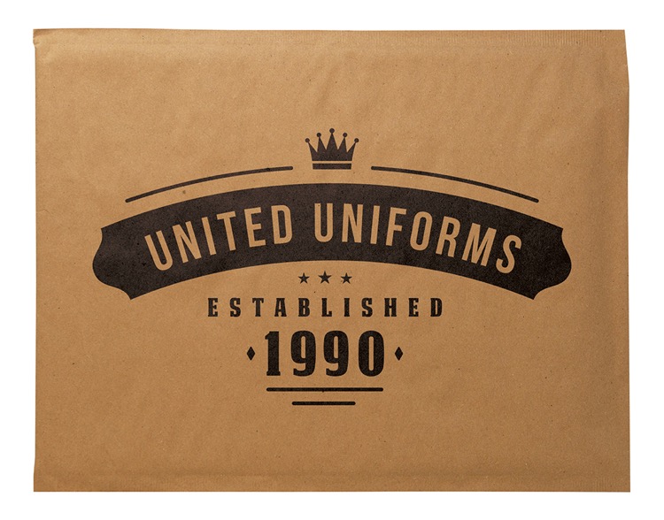 One Color Natural Paper Bubble Mailer (9.5" x 14.5")