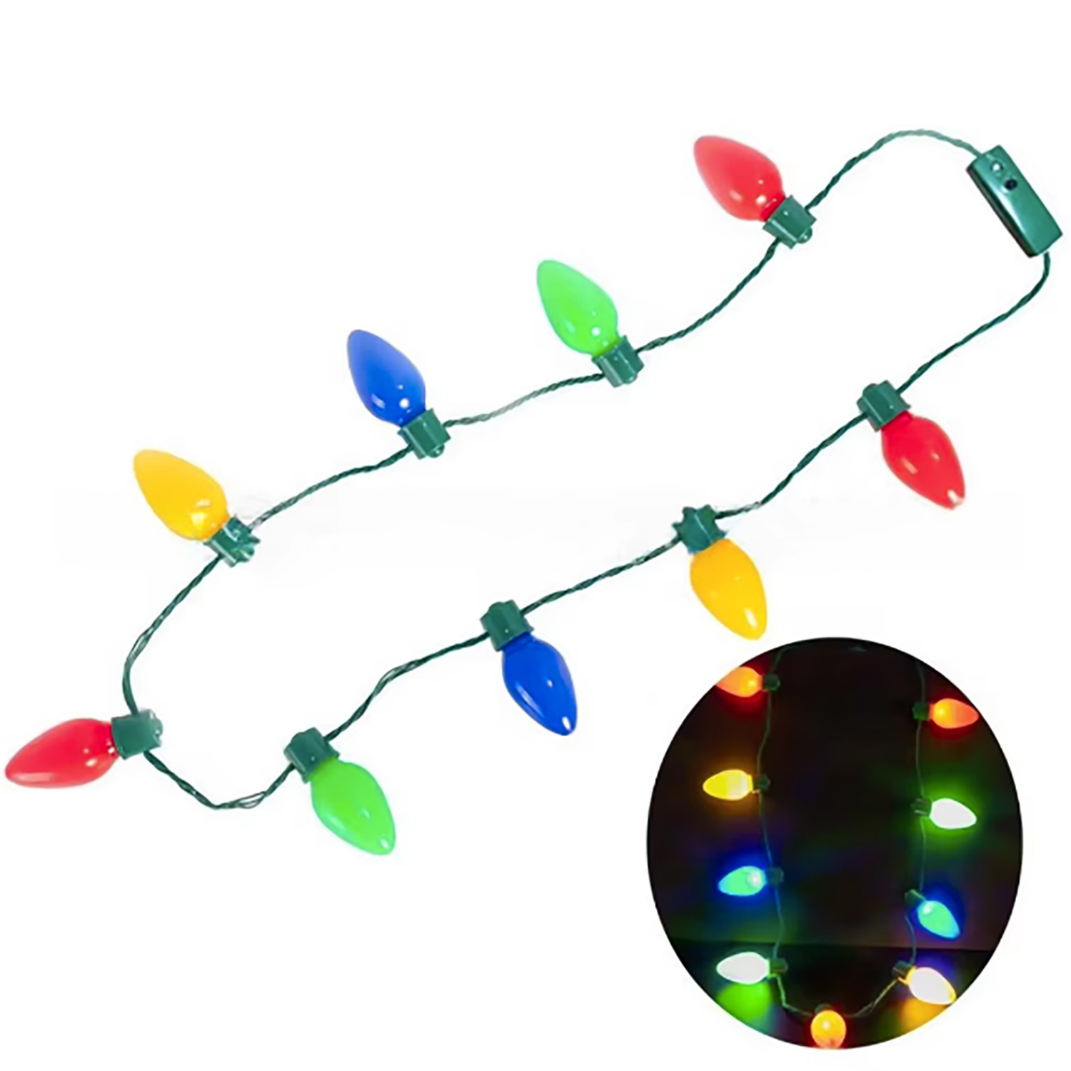 LED Light-Up Holiday Bulb Necklace — view 1 of 2