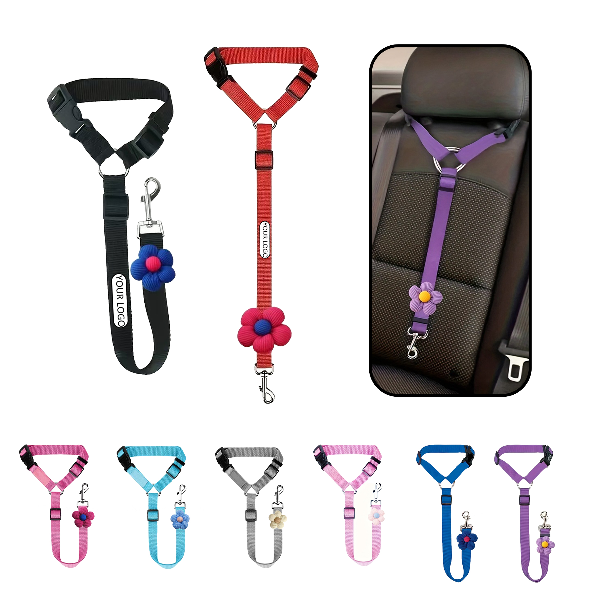 Dog Car Safety Harness Leash 2