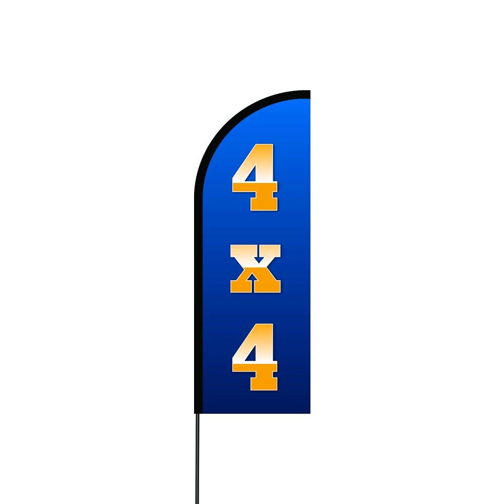 4x4_2 Flag Kit 11' Feet Feather Flag Sign Outdoor Banner 2