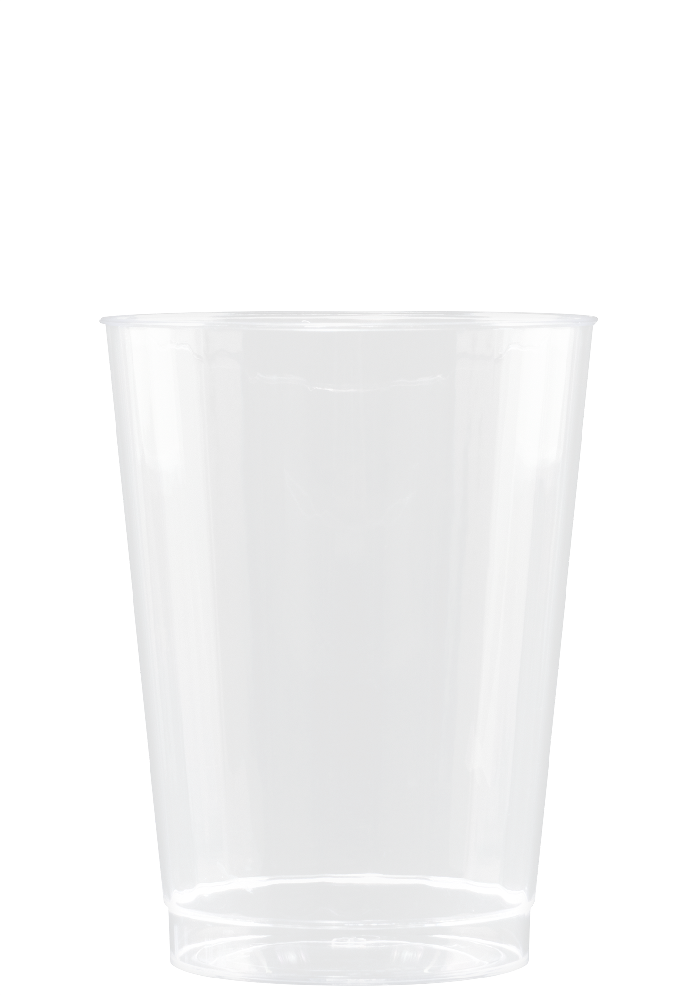 10 oz Hard Plastic Fluted Cup Clear Digital Print 2