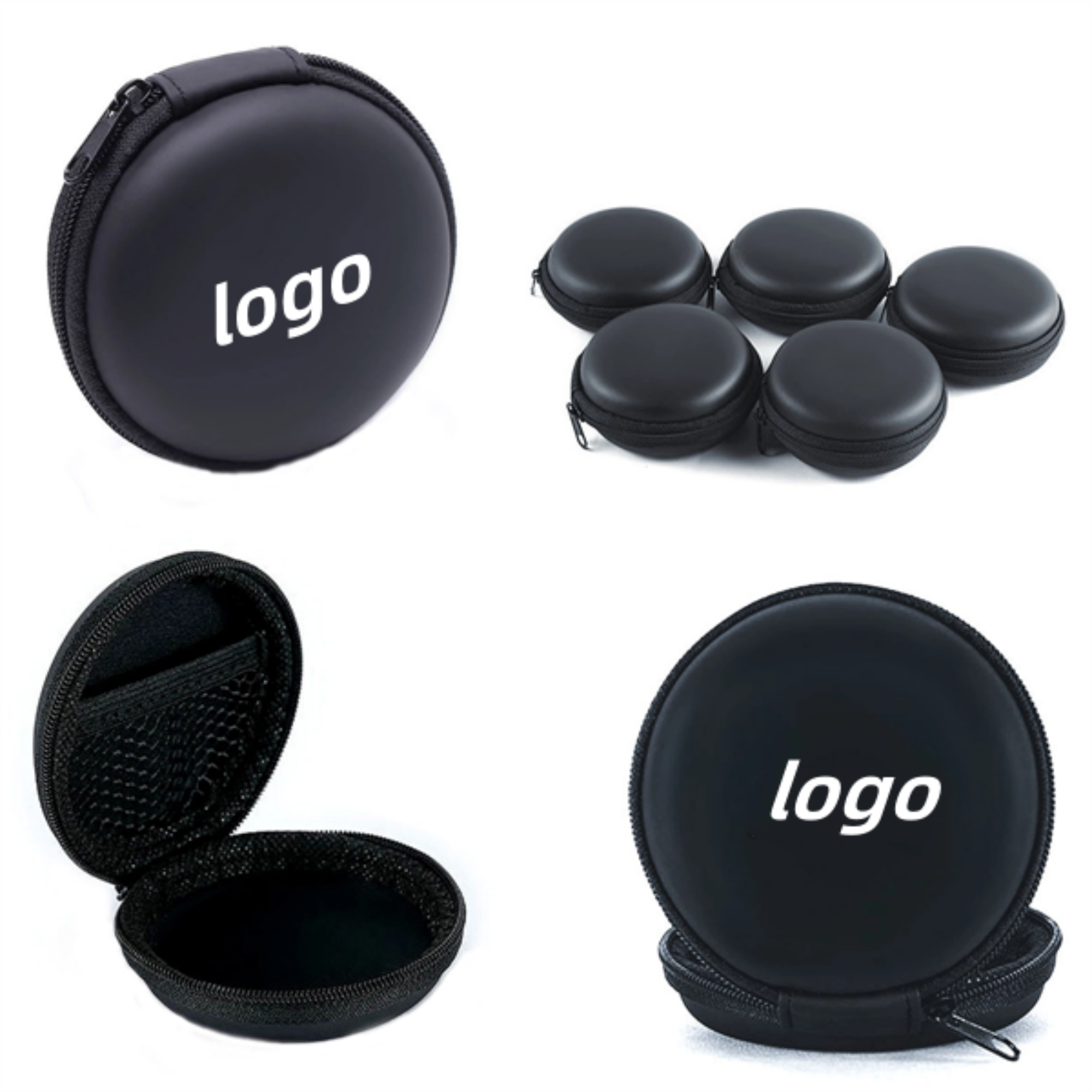 Round Earphone Storage Box 2