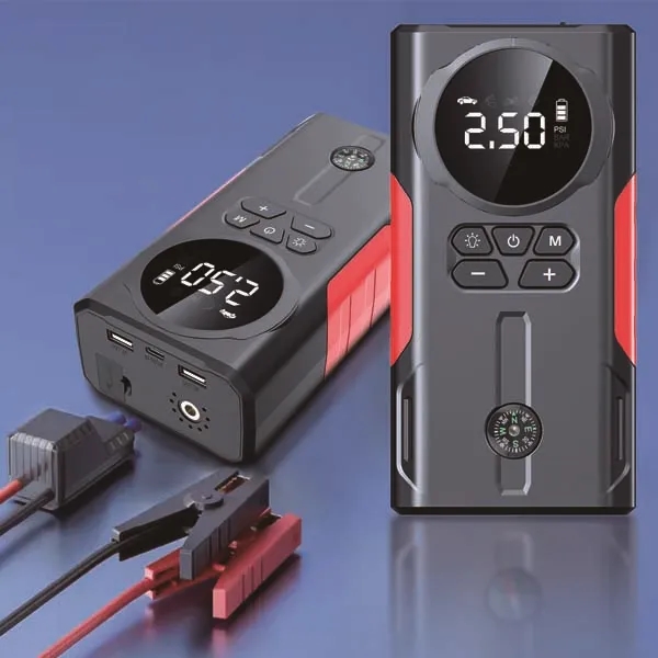 High Power Jump Starter with Air Compressor & Compass 2