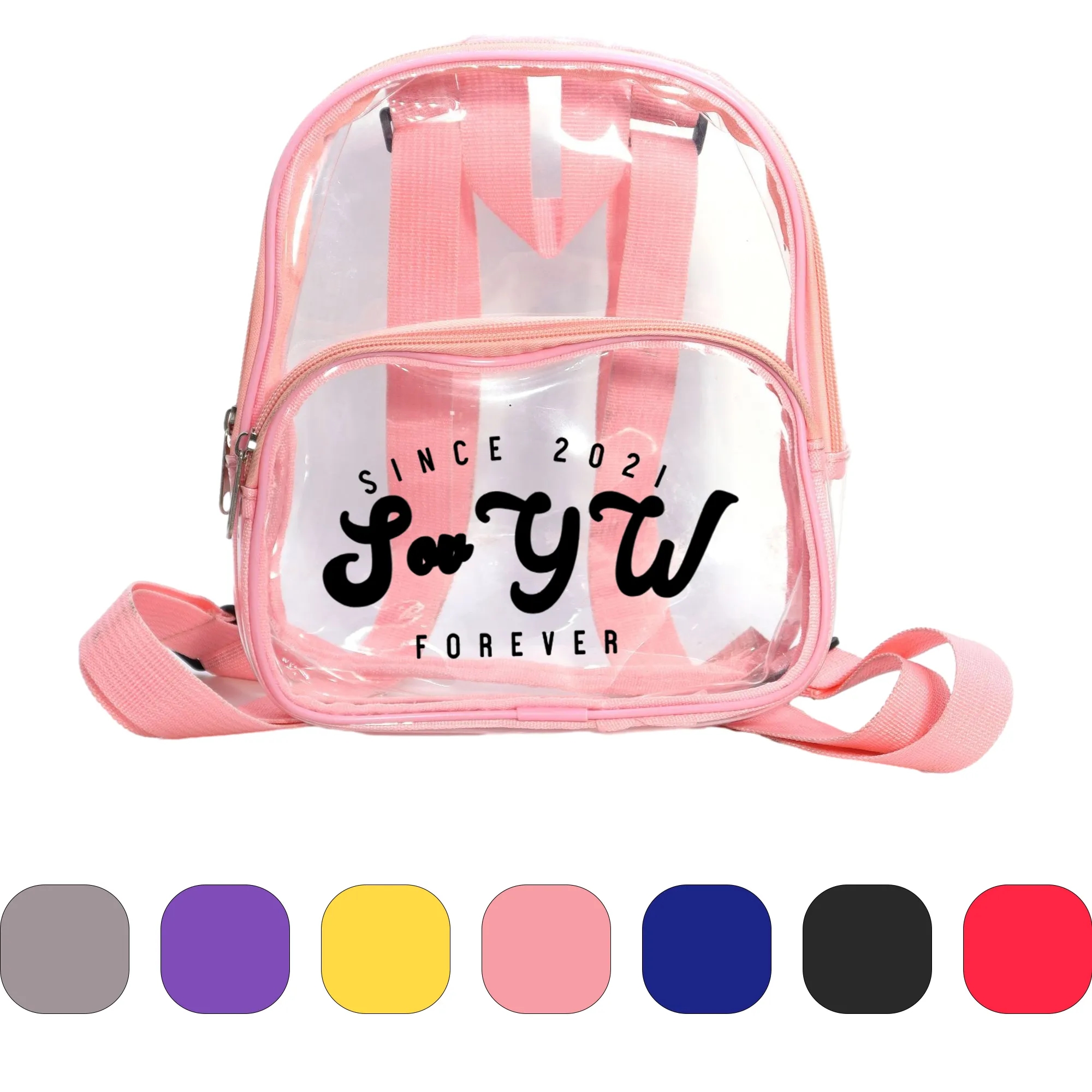 Clear Mini Transparent PVC Backpack 3