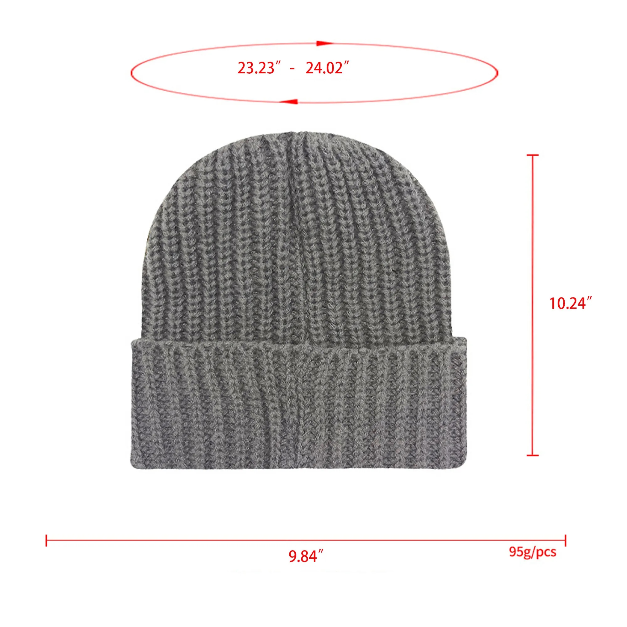 High Quality Warm Chunky Stitch Strip Knit Hat MOQ 100 3