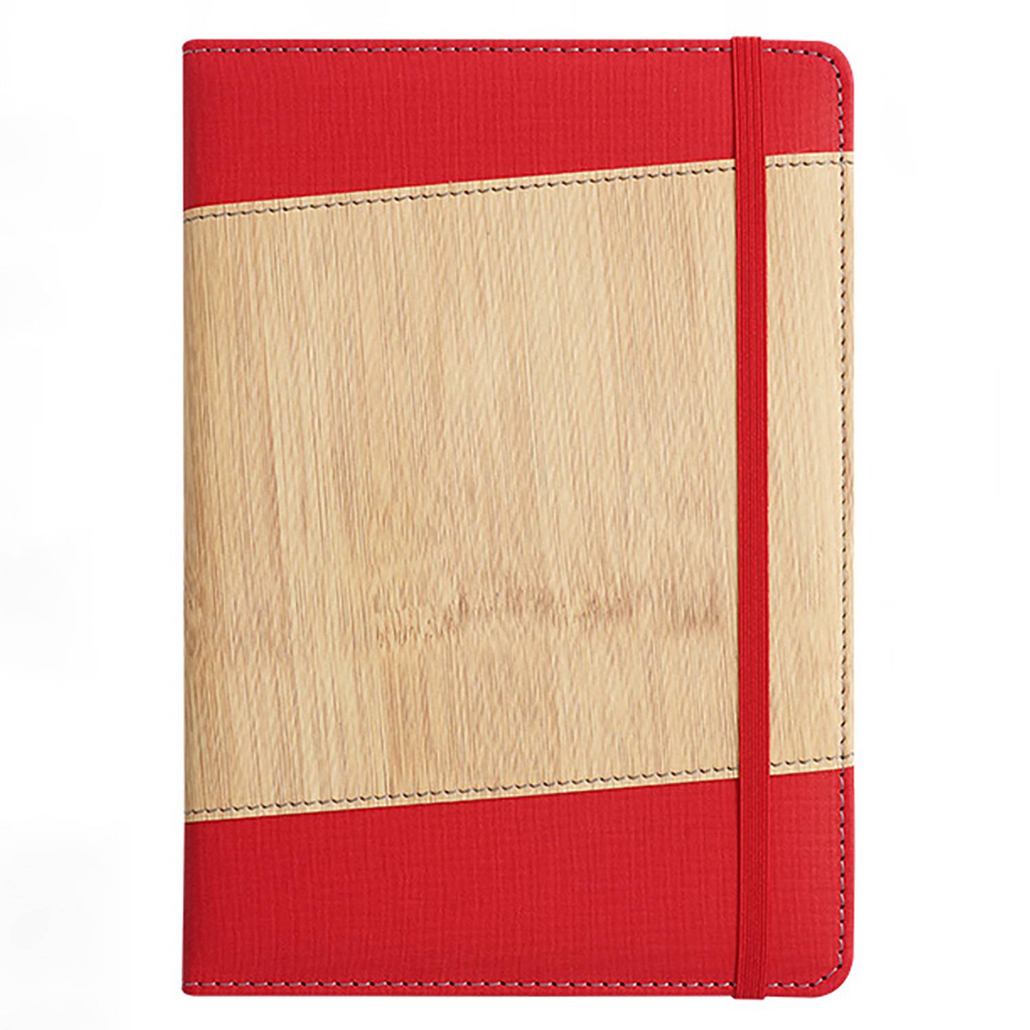 A5 PU Patchwork Business Notebook w/ Strap 7
