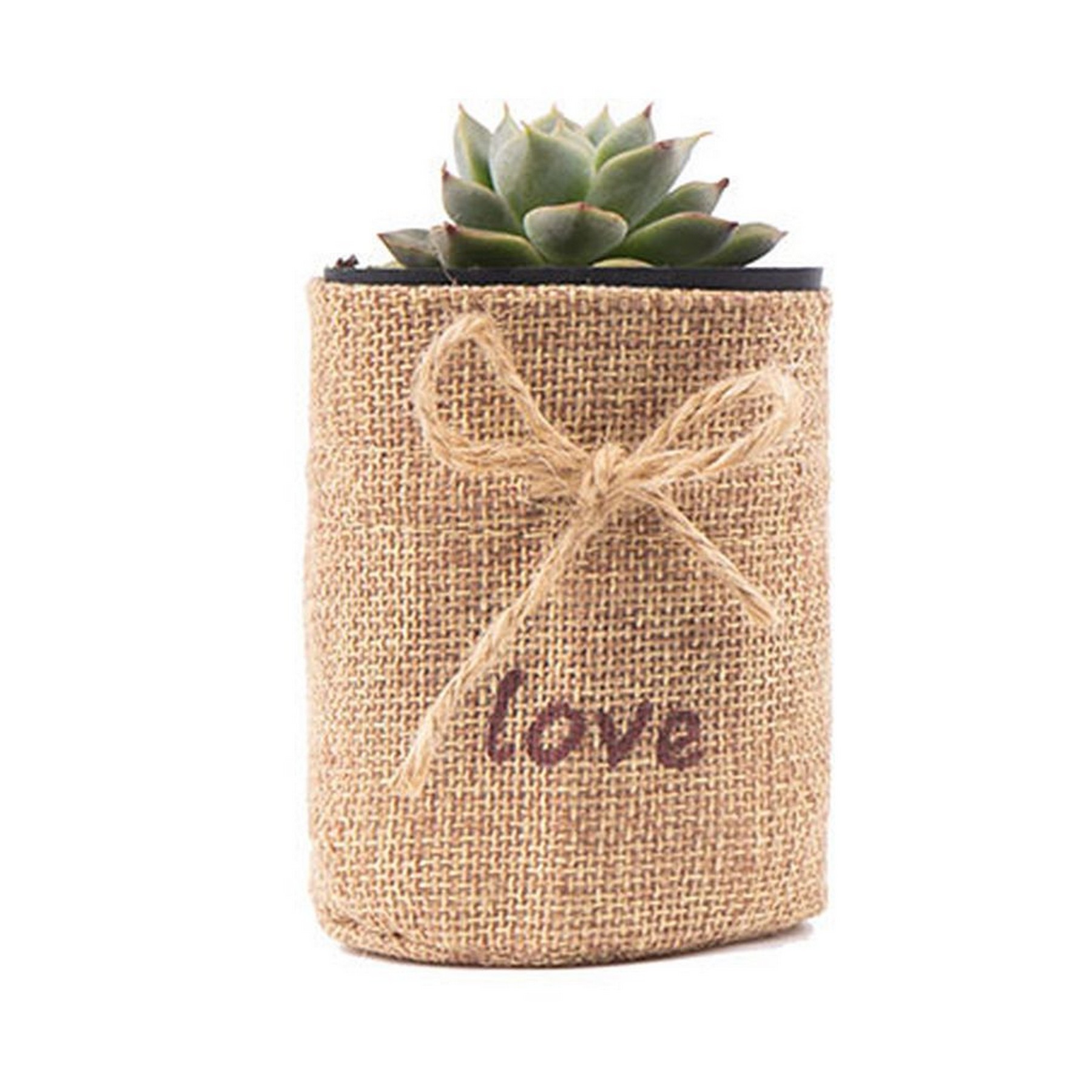 Seedling Plant Grow Bag Succulent Pot Burlap Nursery Pouches