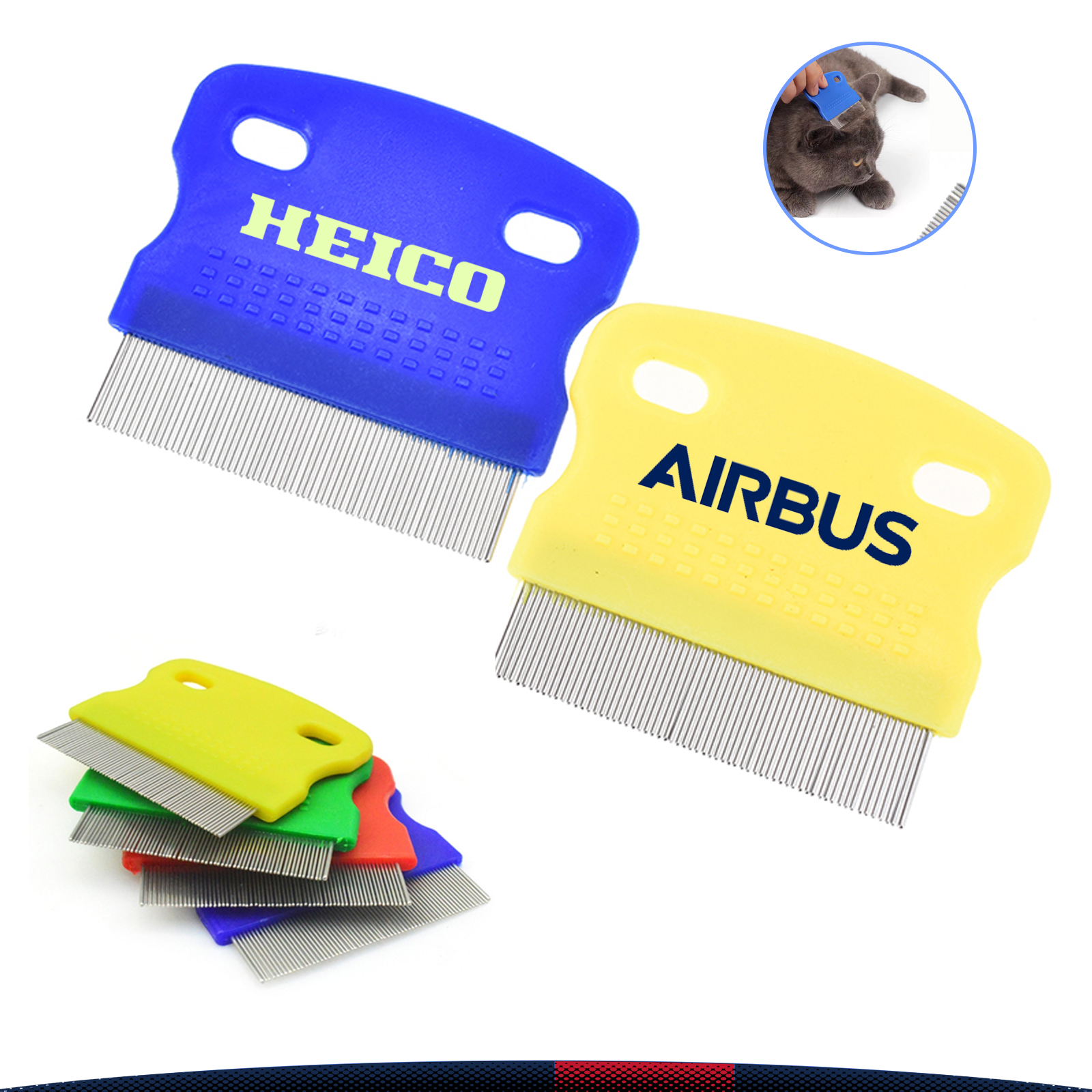 Double-hole Pet Flea Combs 2