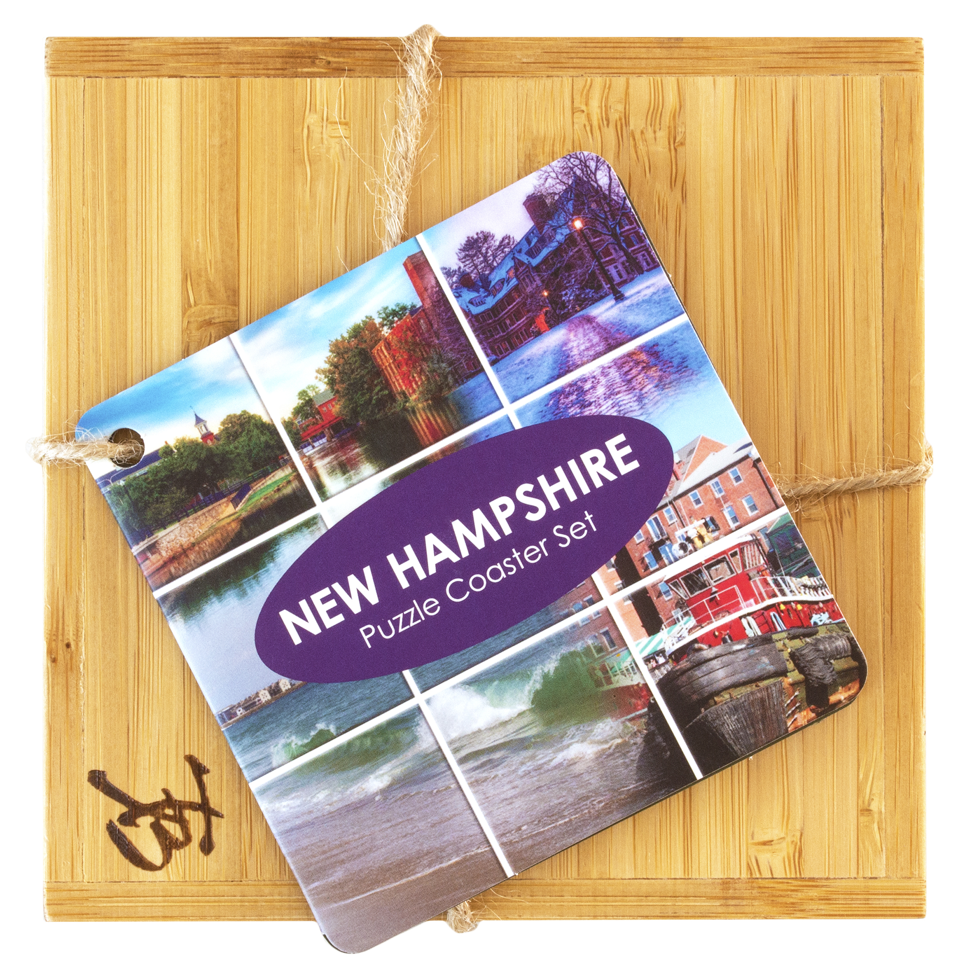 New Hampshire Puzzle Coaster Set 5