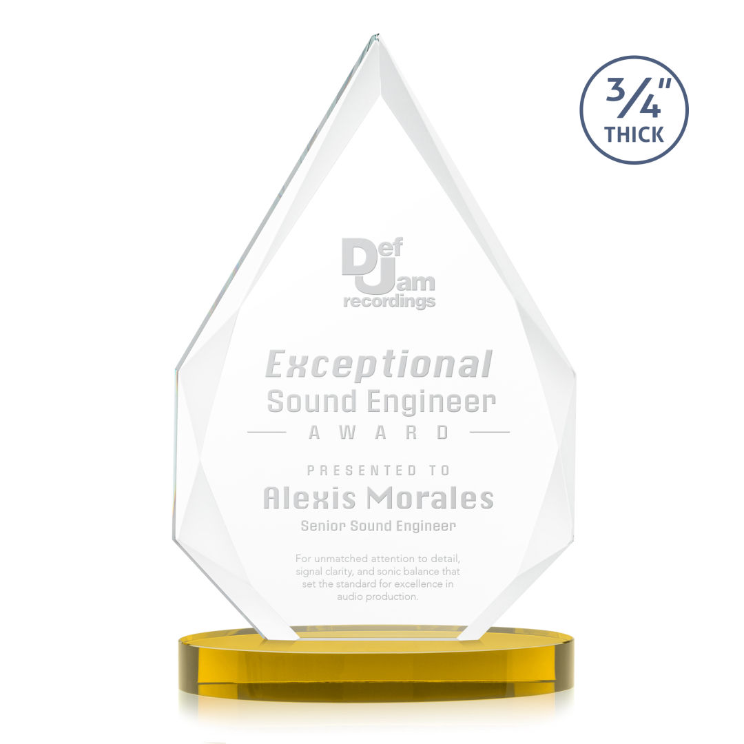 Hawthorne Award on Alberton Base - Gold