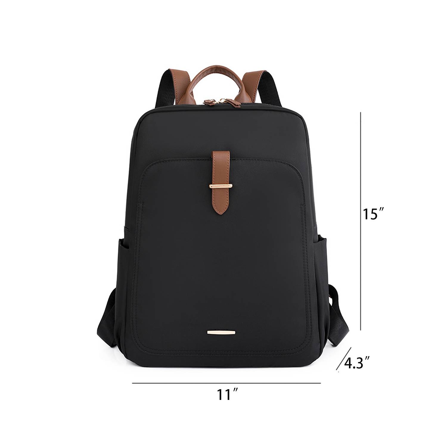 Travel PU Leather Laptop Backpack 5