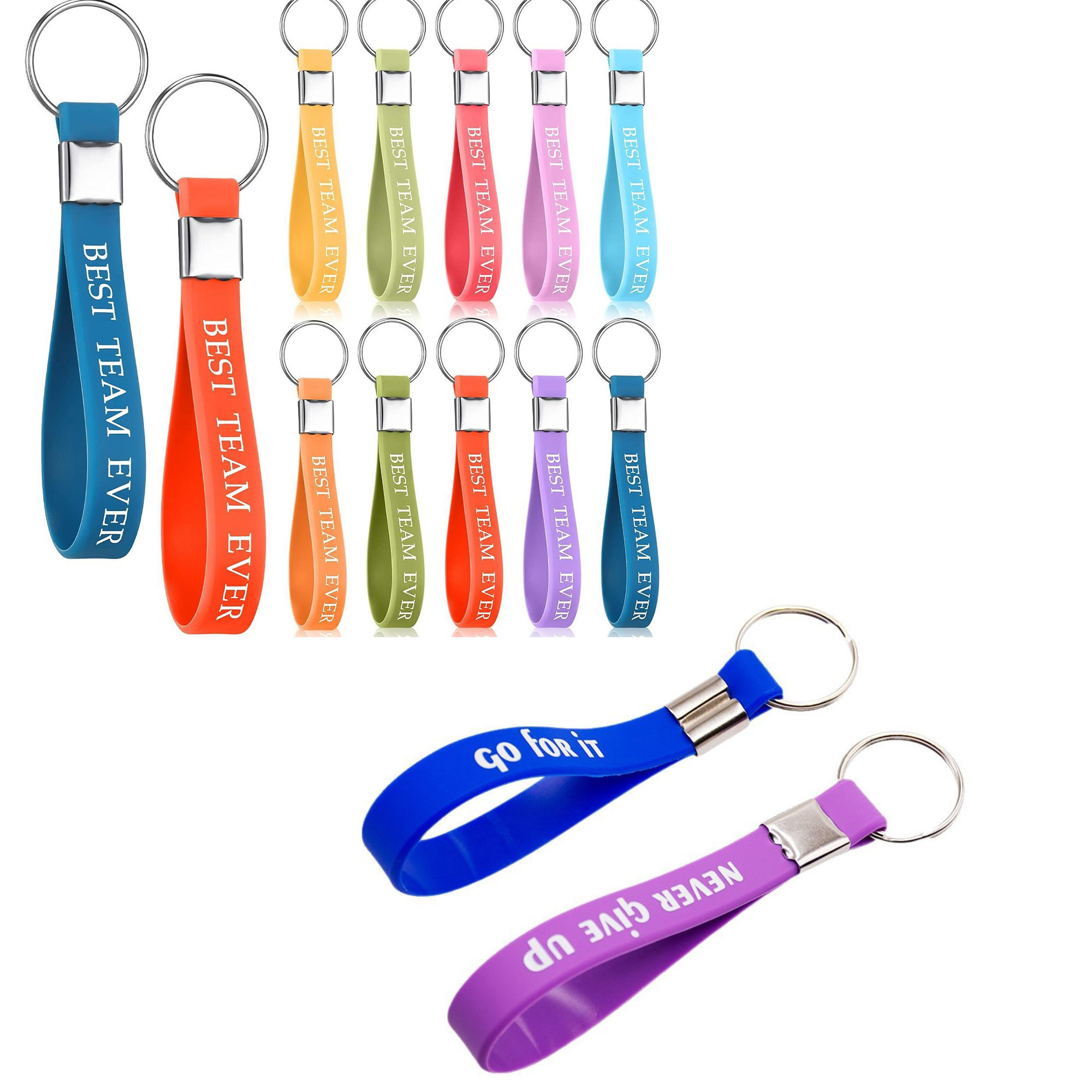Customized Logo Pattern,Stylish And Simple Silicone Keychain 2