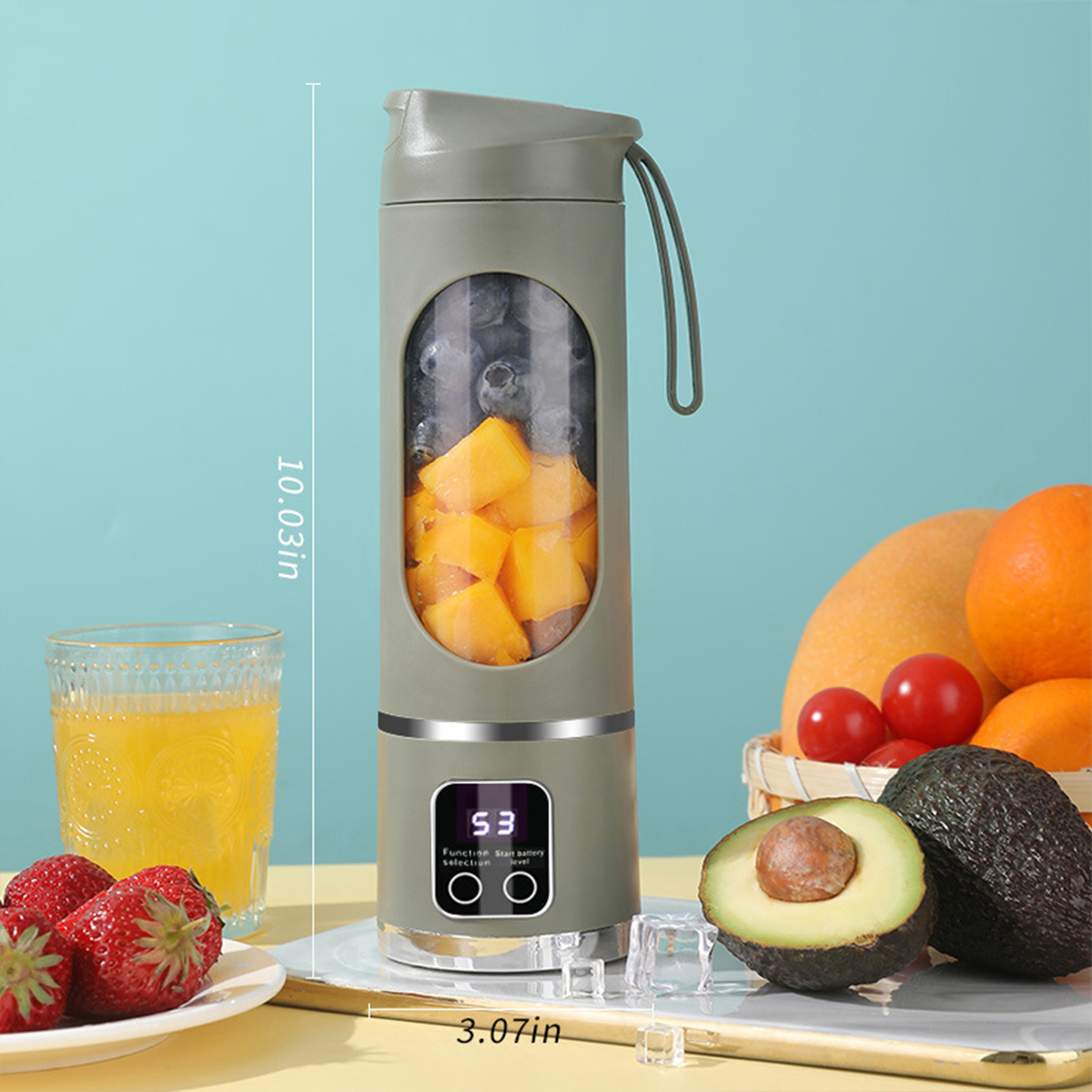 Home Ice Crusher Juicer USB Charging Outdoor Travel Cup 6