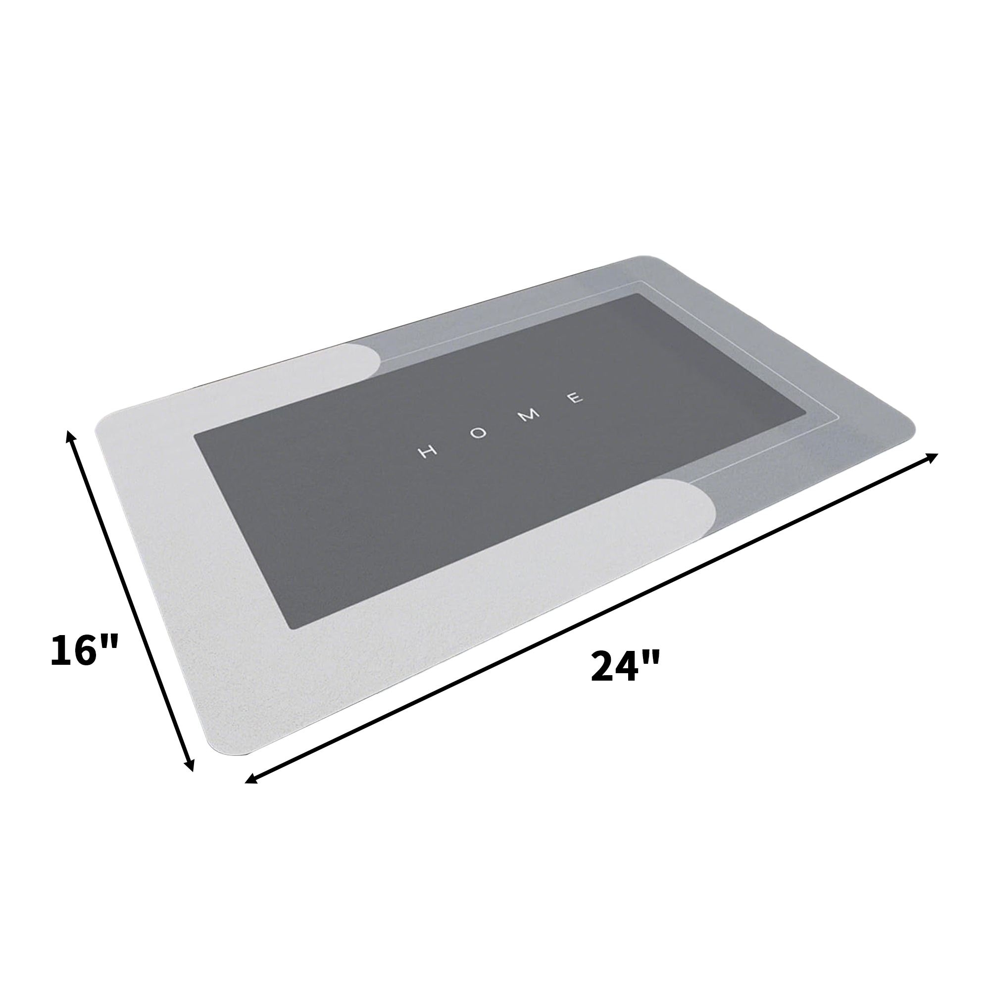Quick Dry Non Slip Floor Mat 24" x 16" 7