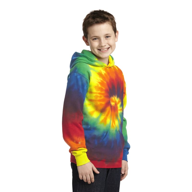 Port & Company Youth Tie-Dye Pullover Hooded Sweatshirt. 49