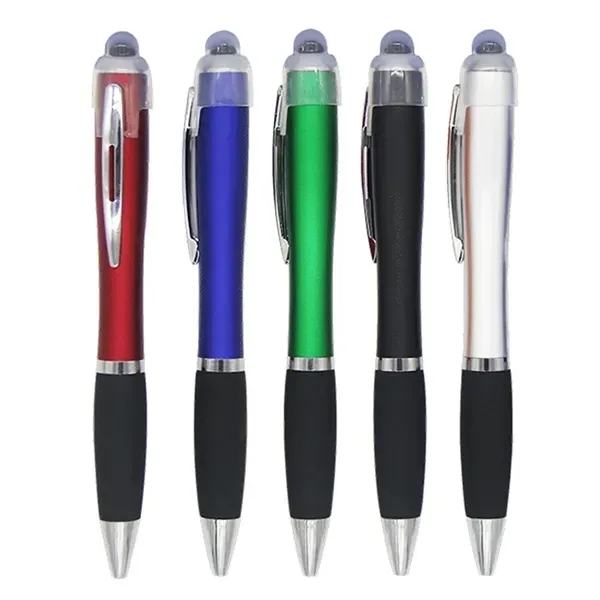 LED Logo Stylus Ballpoint Pen Multifunctional Writing Tool 4