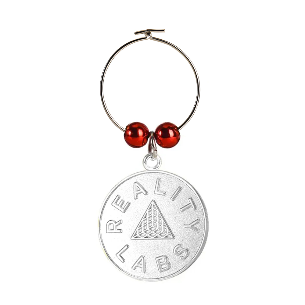 Custom Sandblast Wine Charms 1" 6