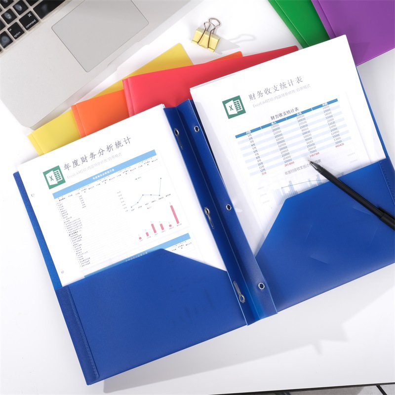 Plastic Folders with 2 Pockets for Letter Size Paper 1