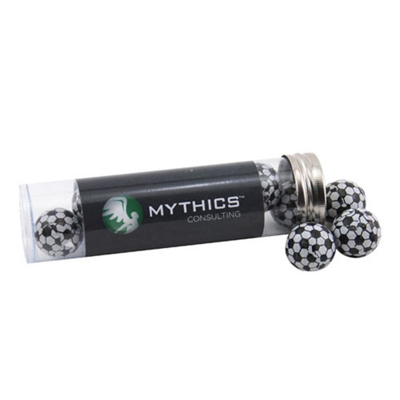 Tube with Choc Soccer Balls 1
