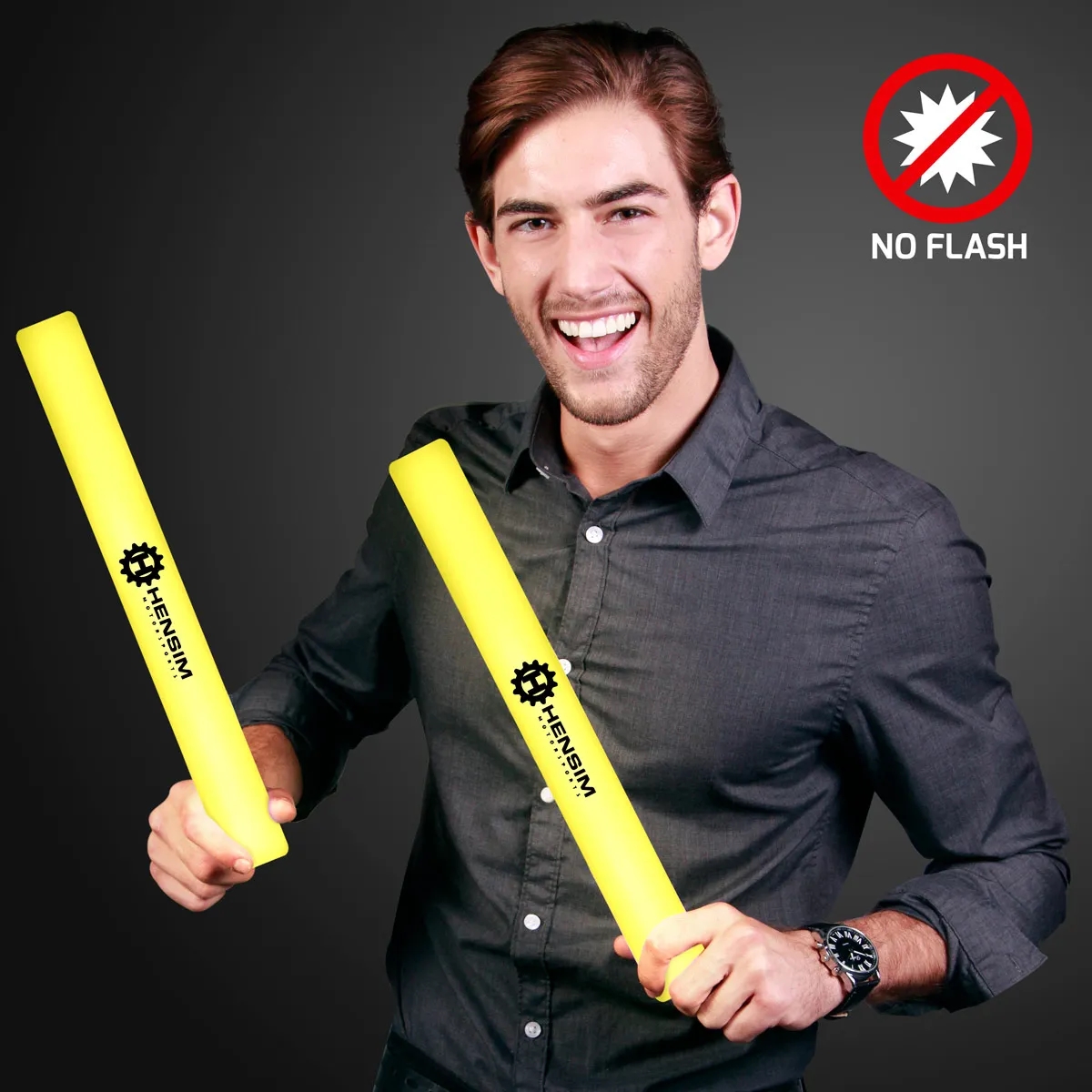 Steady Light-Up Foam Cheer Stick - No Flash 7