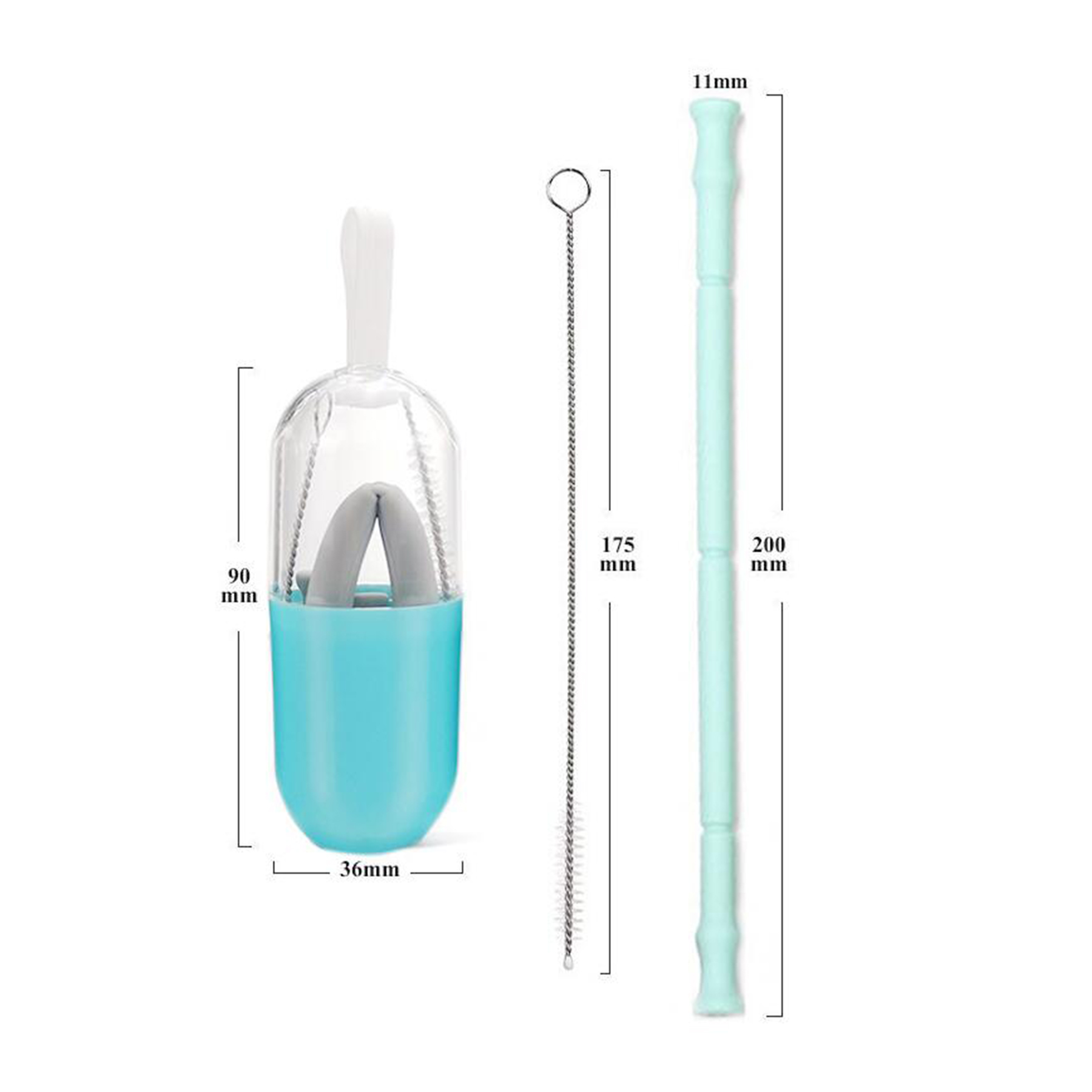 Silicone Straw With Case 2