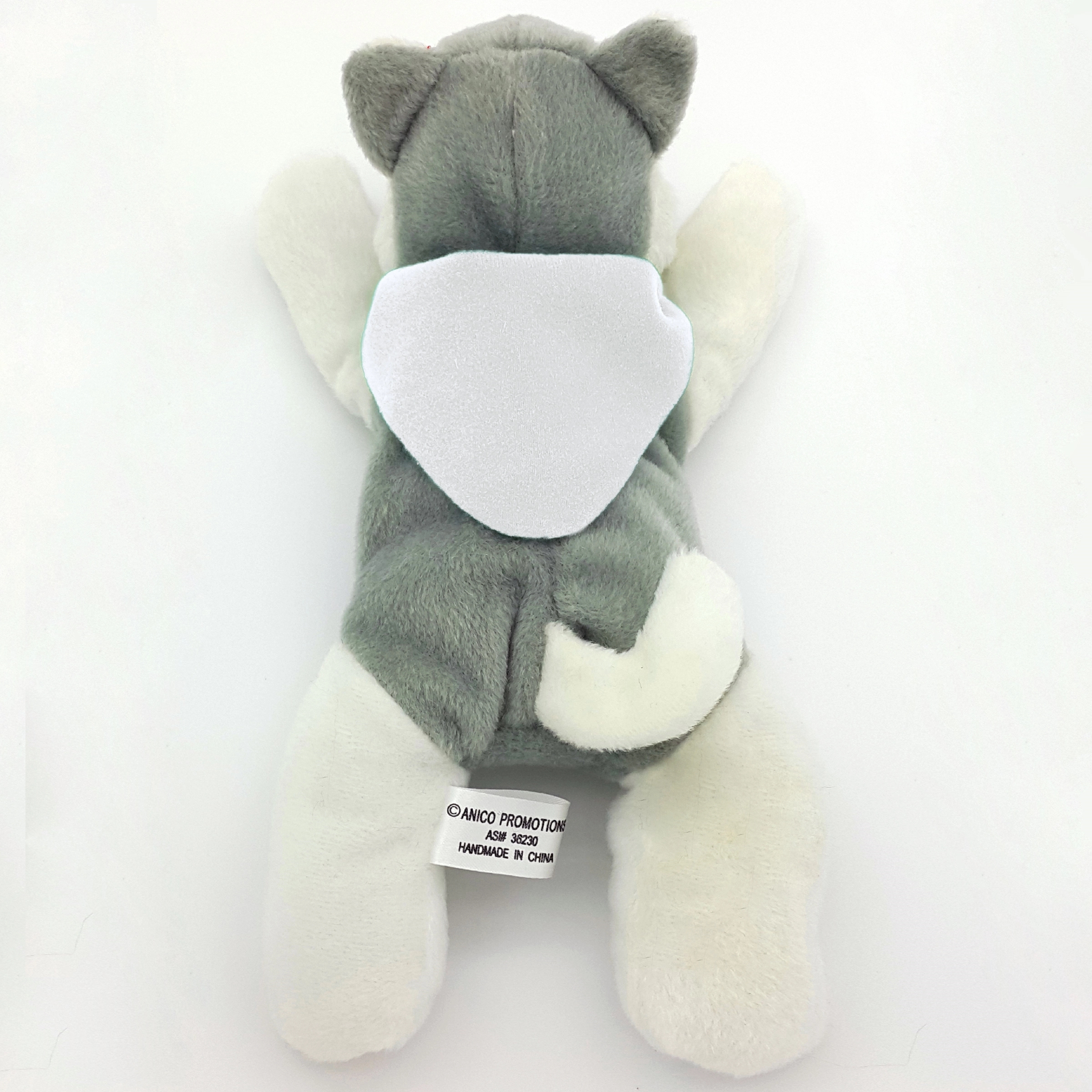 8" Laying Down Beanie Husky 15