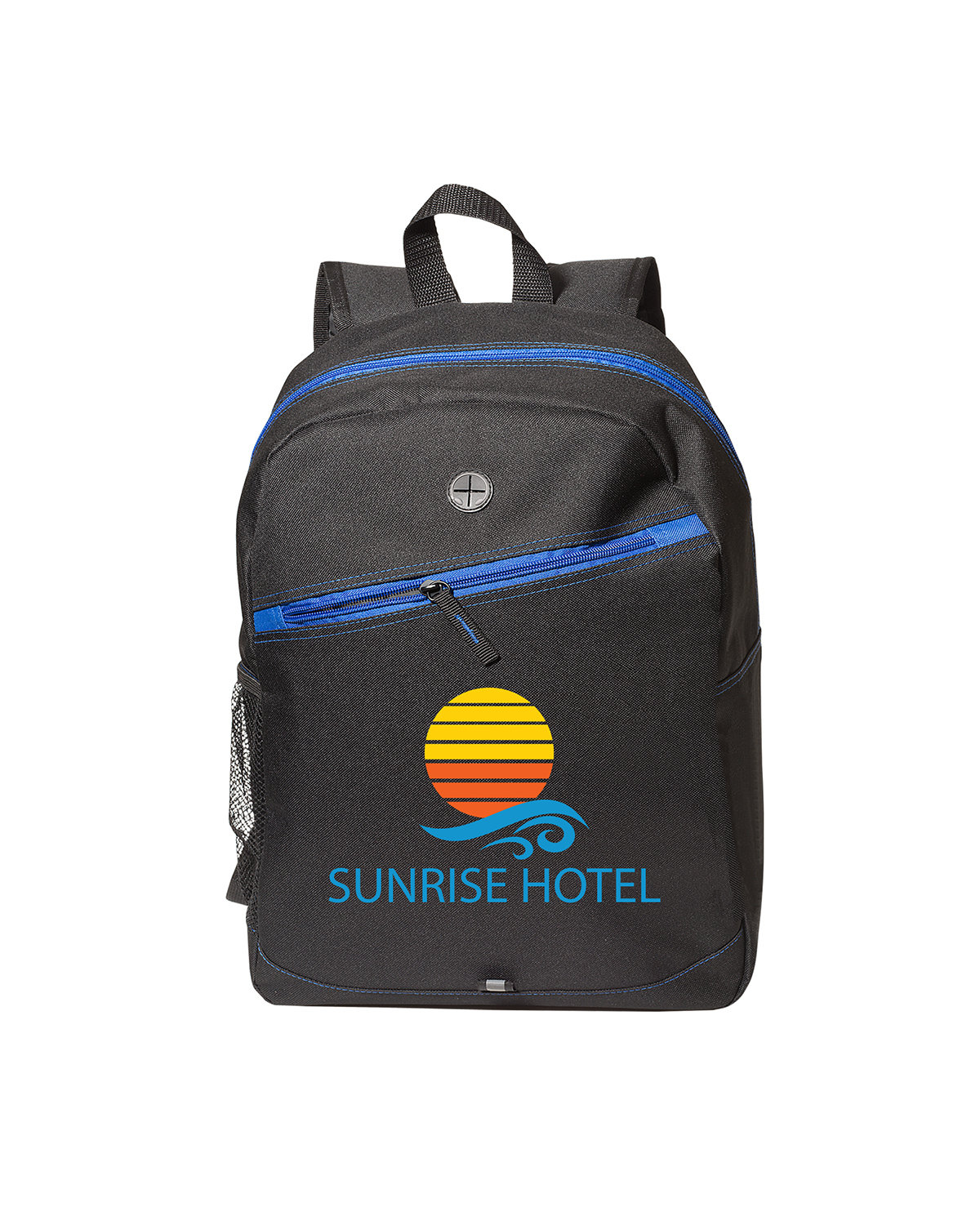 Front Zipper Color Laptop Backpack 3