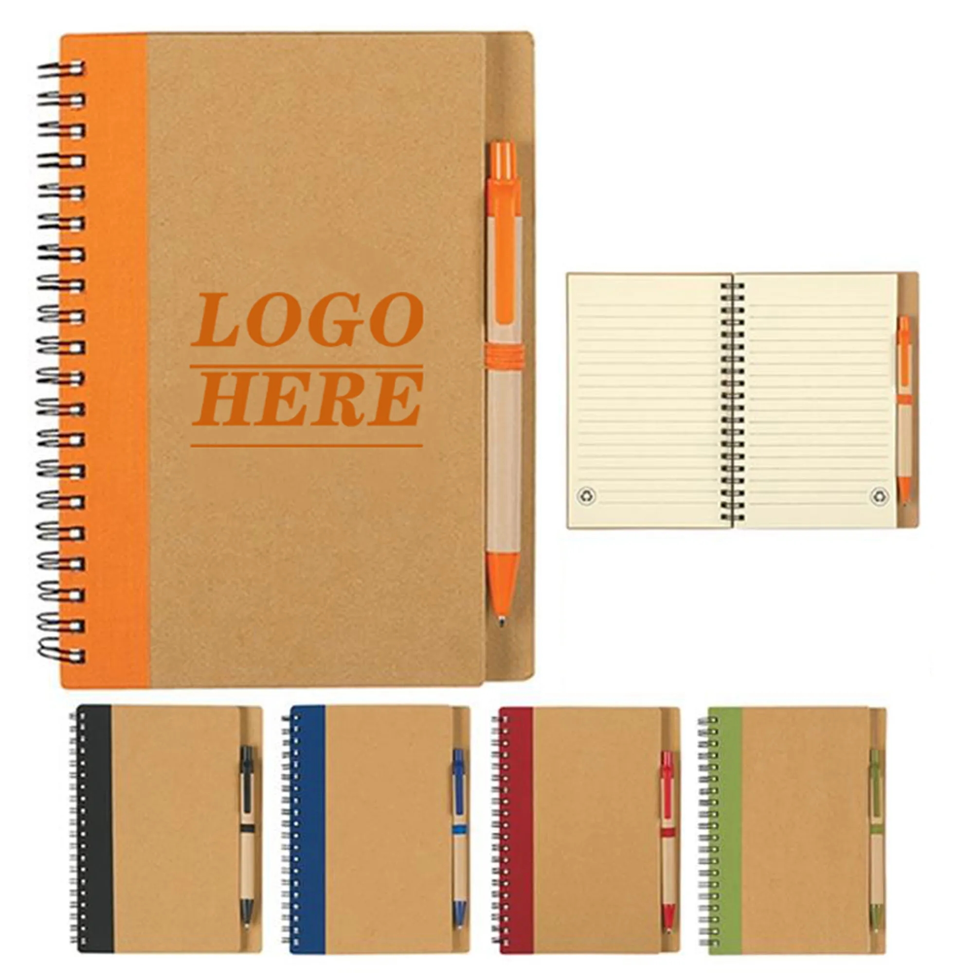 Eco Friendly Notebook With Matching Color Pen 3